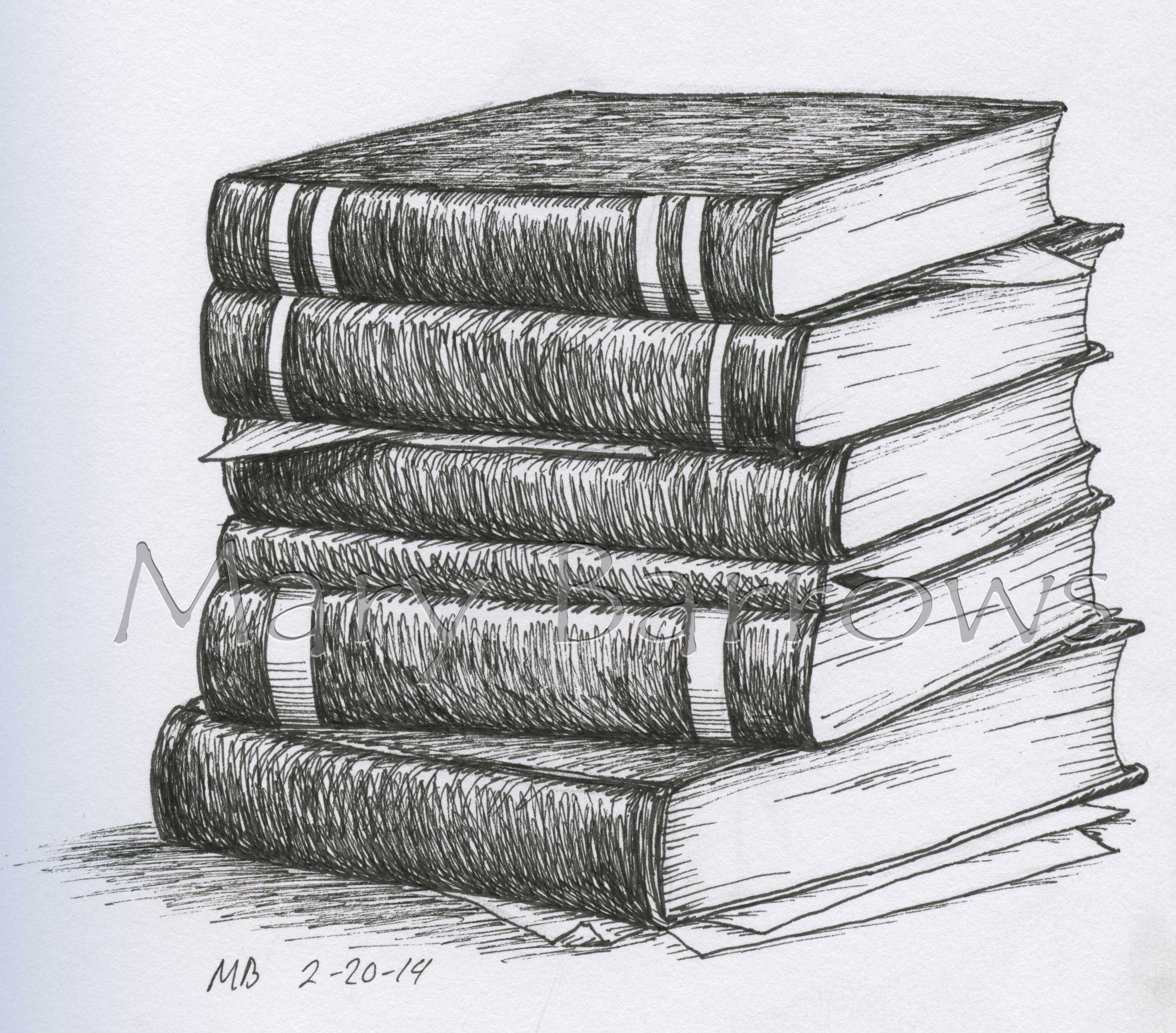 pile of books drawing - Google Search | Art techs & tips | Pinterest ...