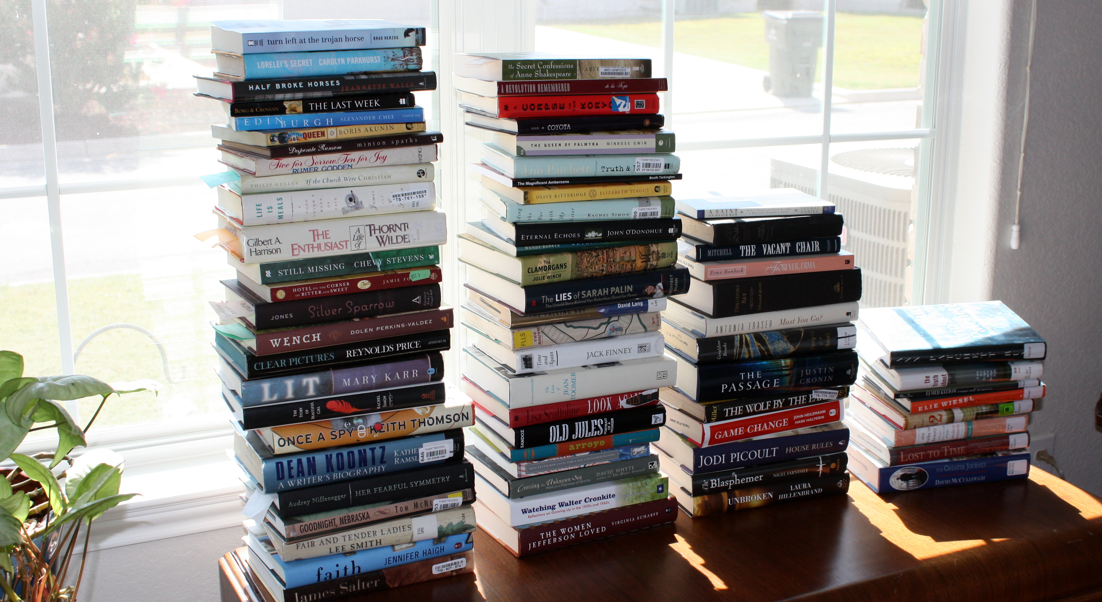 books – stacked all over the place | aimless - 2011 - with purpose