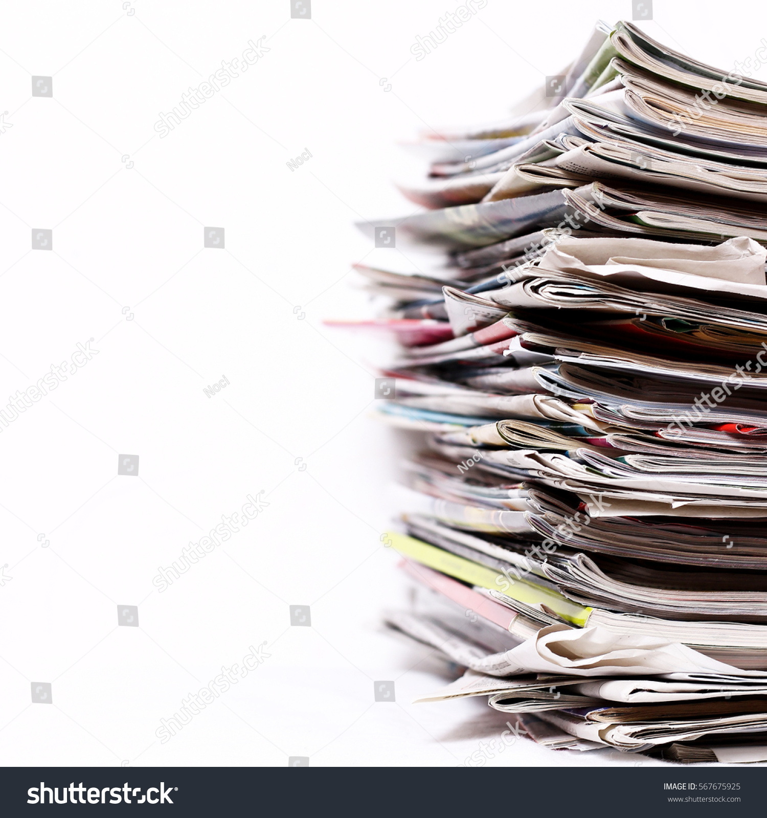 Stack Newspapers Stock Photo (Royalty Free) 567675925 - Shutterstock