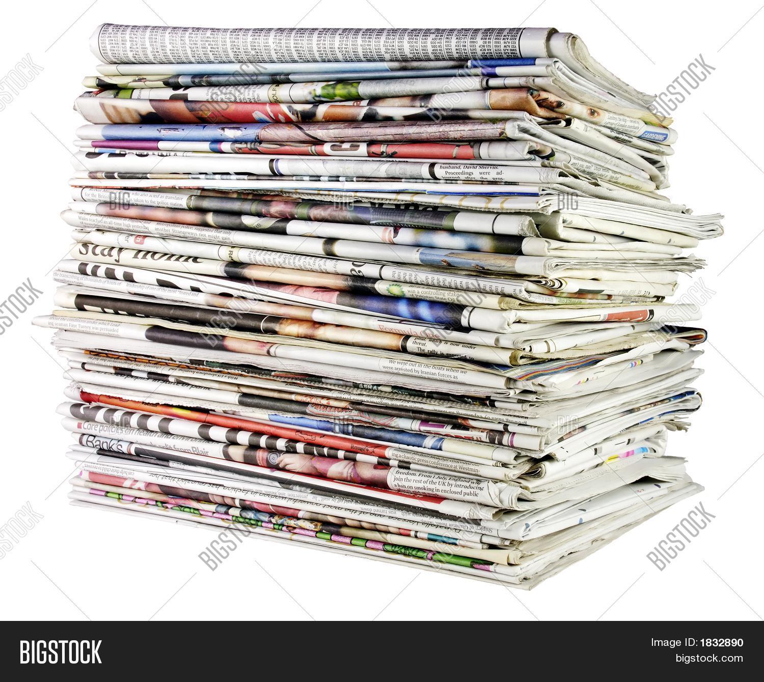 Stack Newspapers 02 Image & Photo | Bigstock