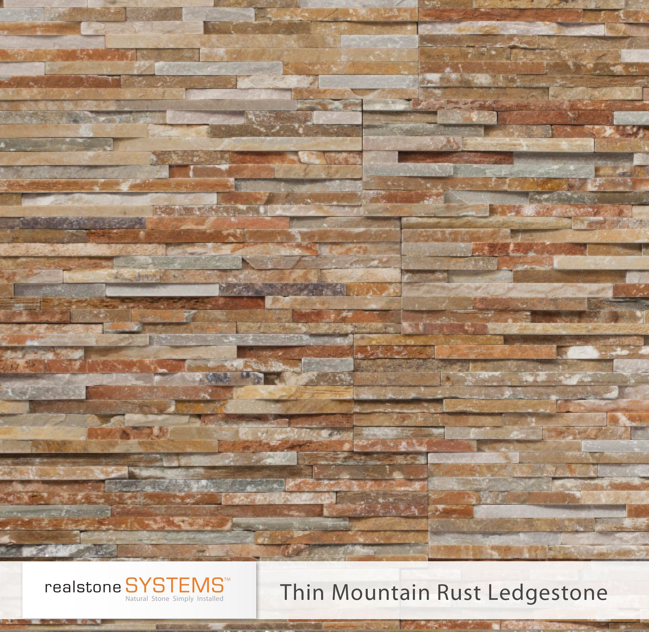 Thin Mountain Rust Ledgestone, Thinstone Veneers from Realstone ...