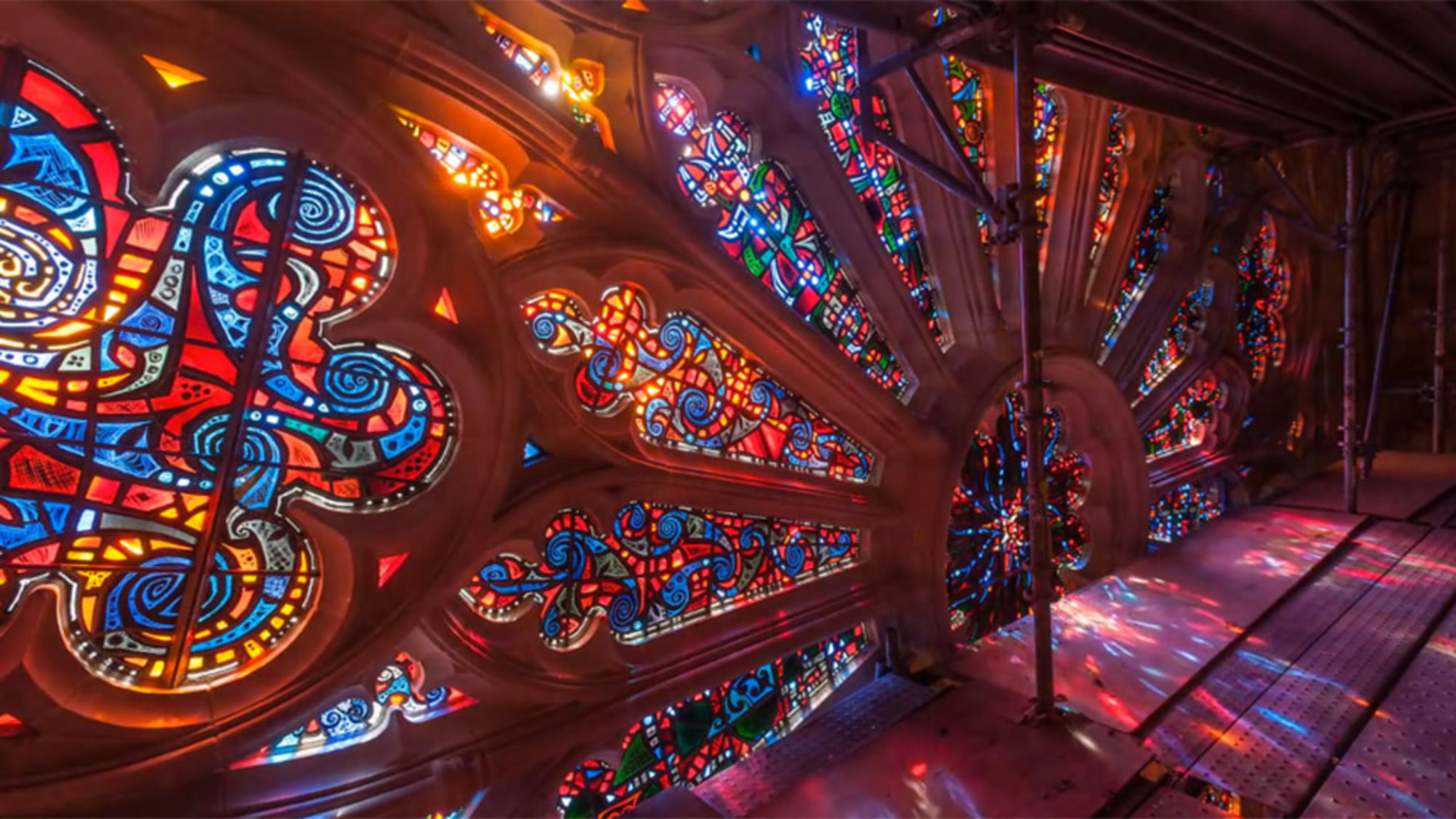 Time-lapse transforms stained-glass light into a stunning ...