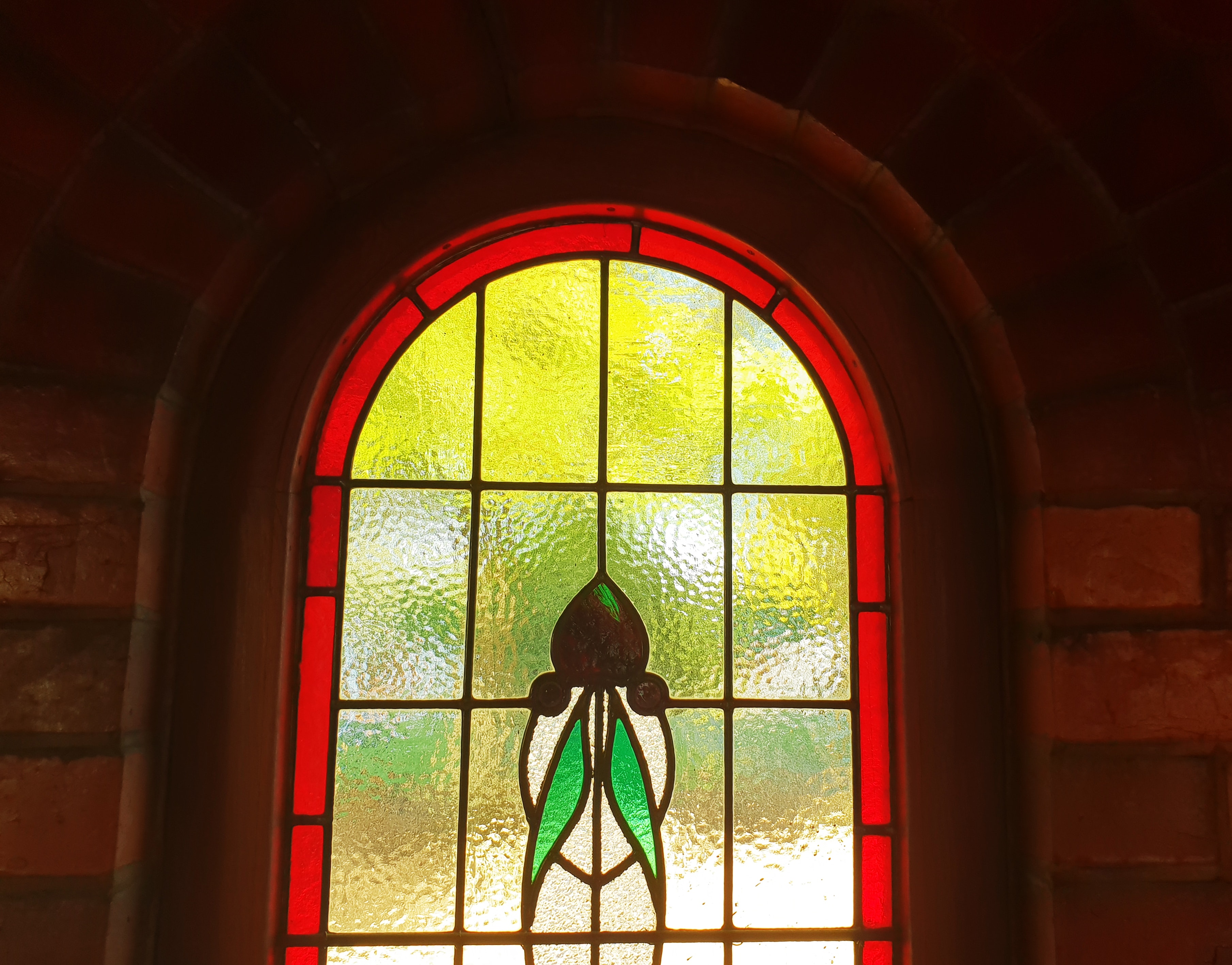 stained-glass window, stained-glass window