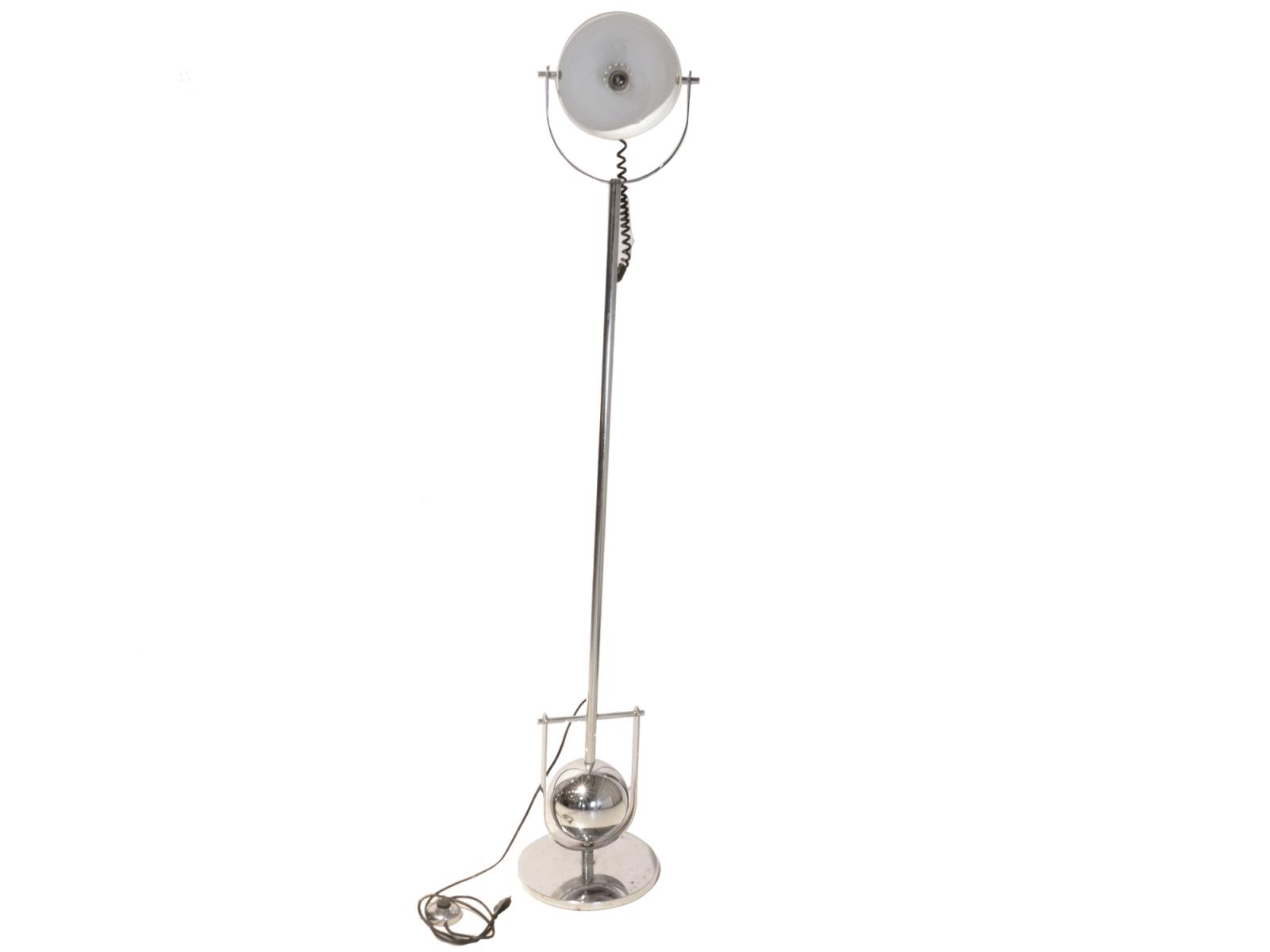 Stainless Steel Floor Lamp by Claudio Salocchi, 1960s for sale at Pamono