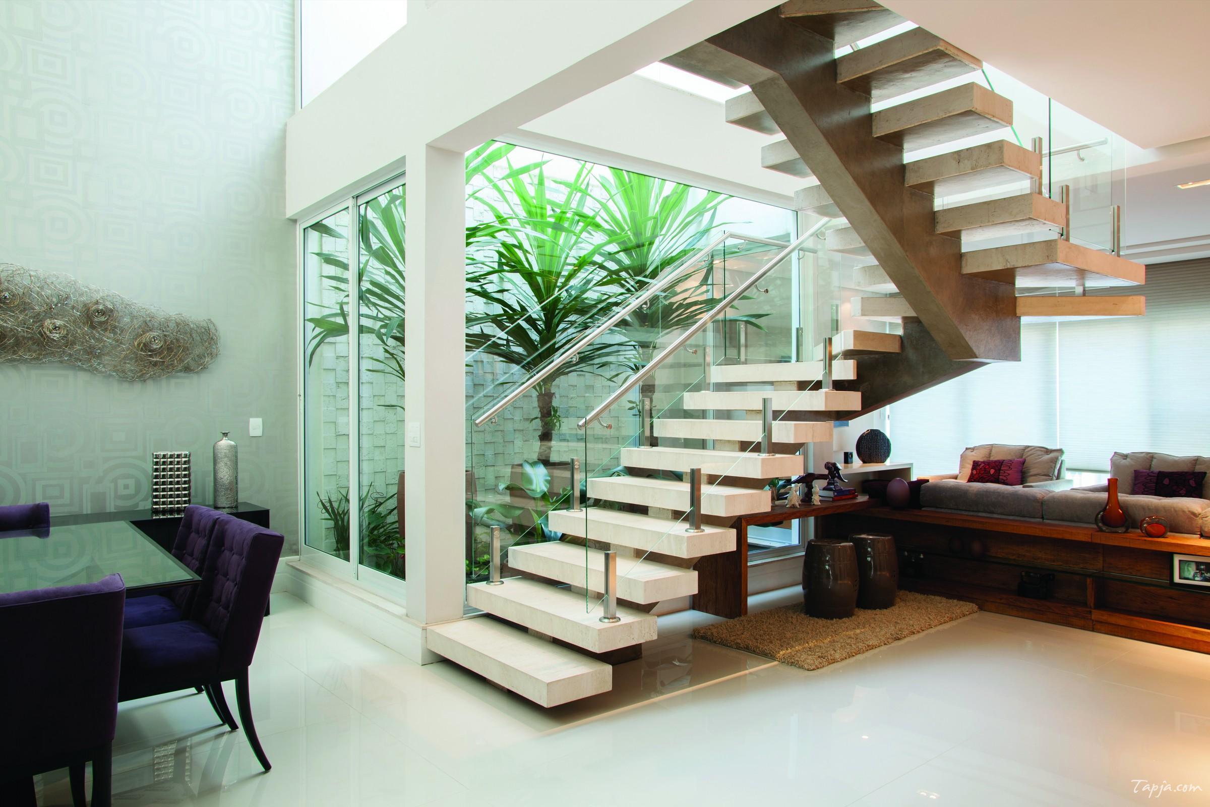 living-room-design-under-stairs.contemporary-apartment-design-with ...