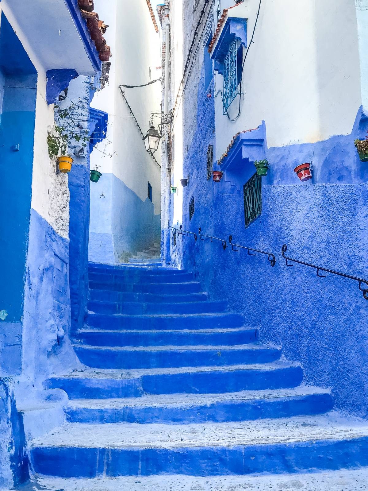 Stairs of chefchaouen photo
