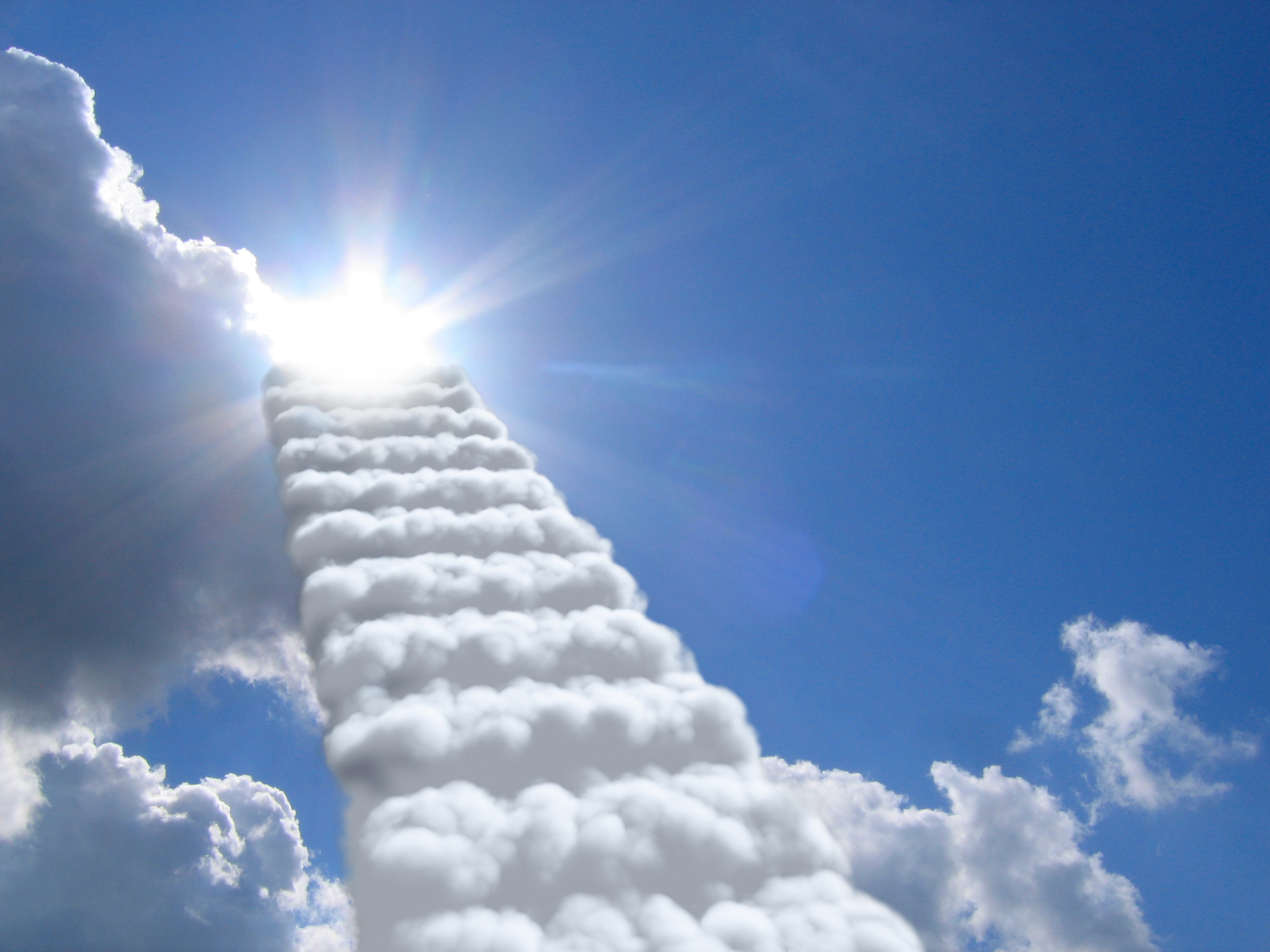 Clouds stairway to heaven during day time HD wallpaper | Wallpaper Flare