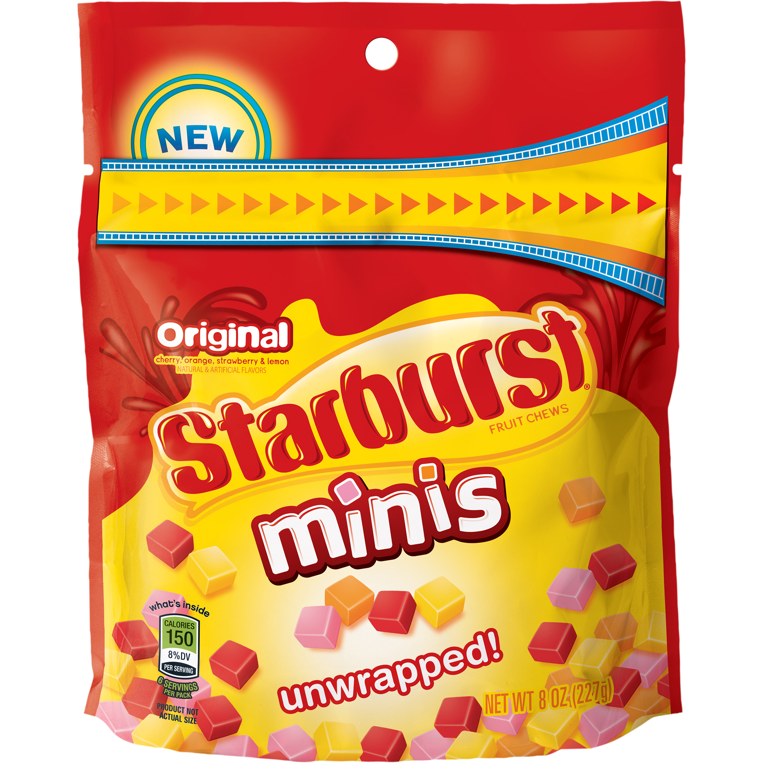 Starburst Original Minis Fruit Chews Candy Bag, 8 ounce - Walmart.com