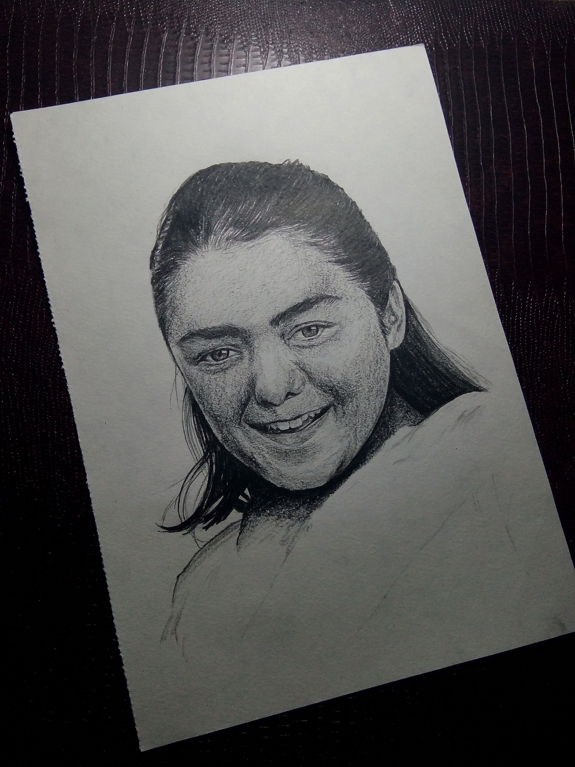 Quick Drawing Process: Arya Stark of Winterfell (Game of Thrones ...