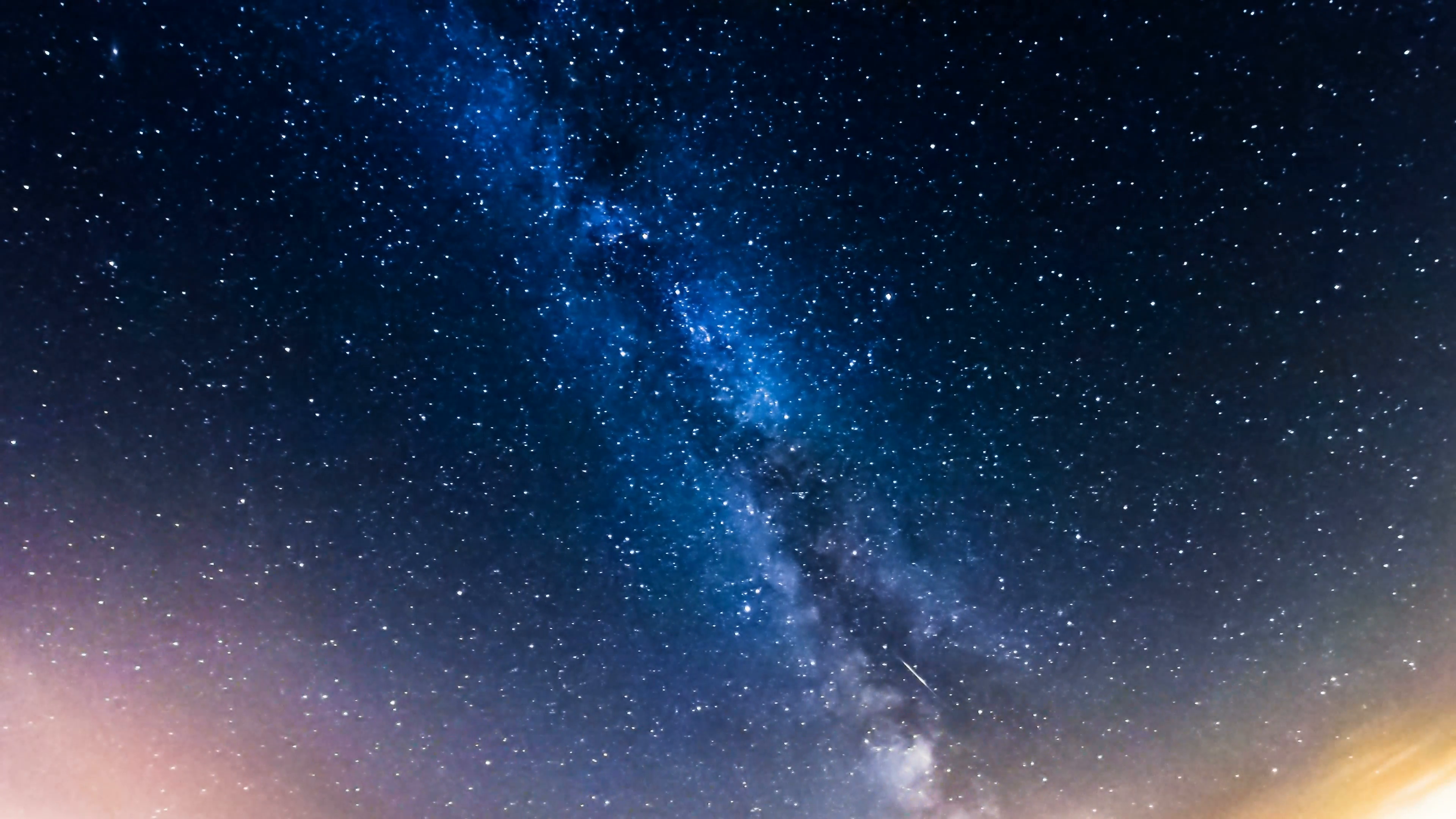starry sky, the Milky Way, 4k time-lapse Stock Video Footage ...