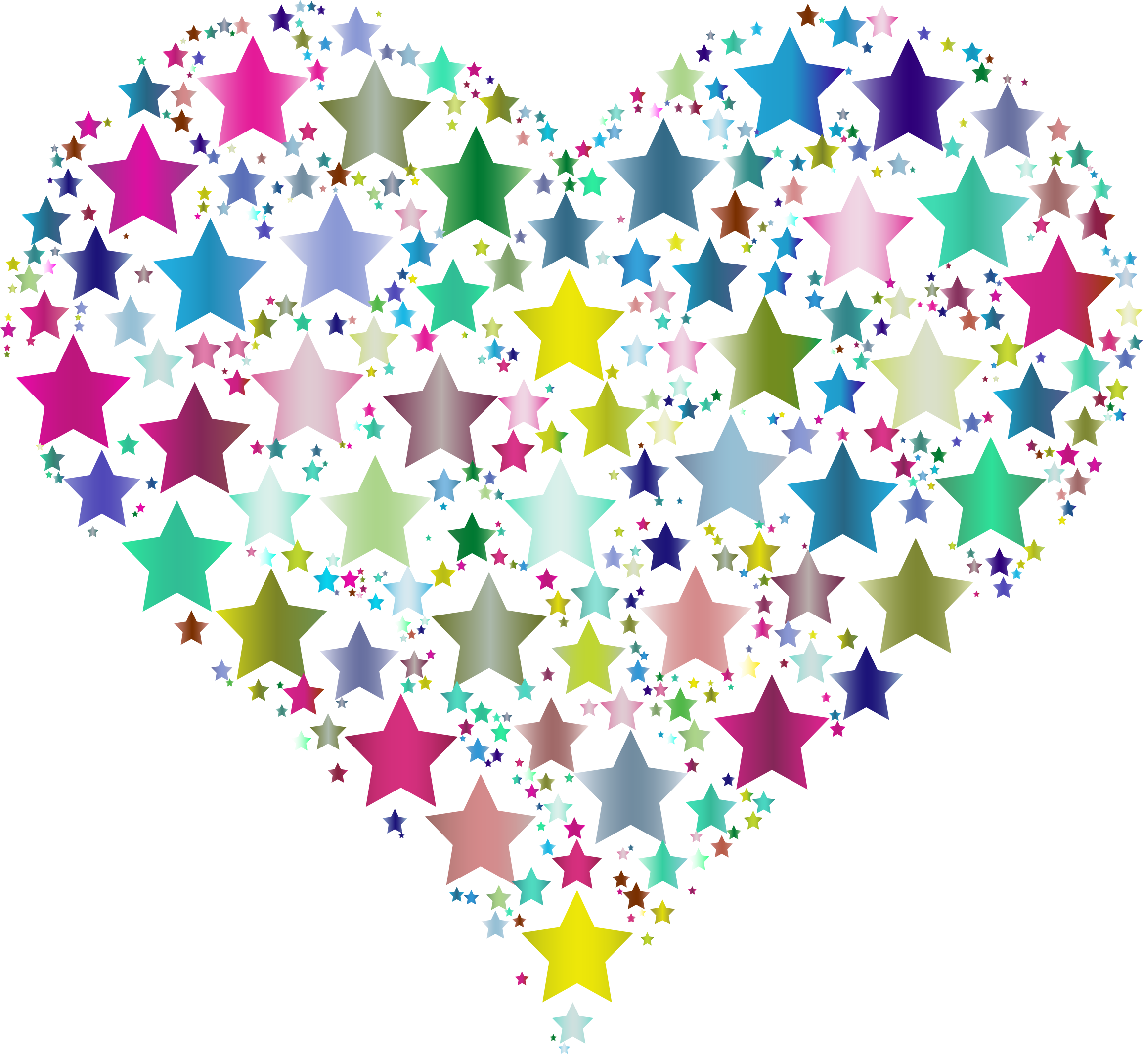 Colorful Heart Stars 6 Icons PNG - Free PNG and Icons Downloads