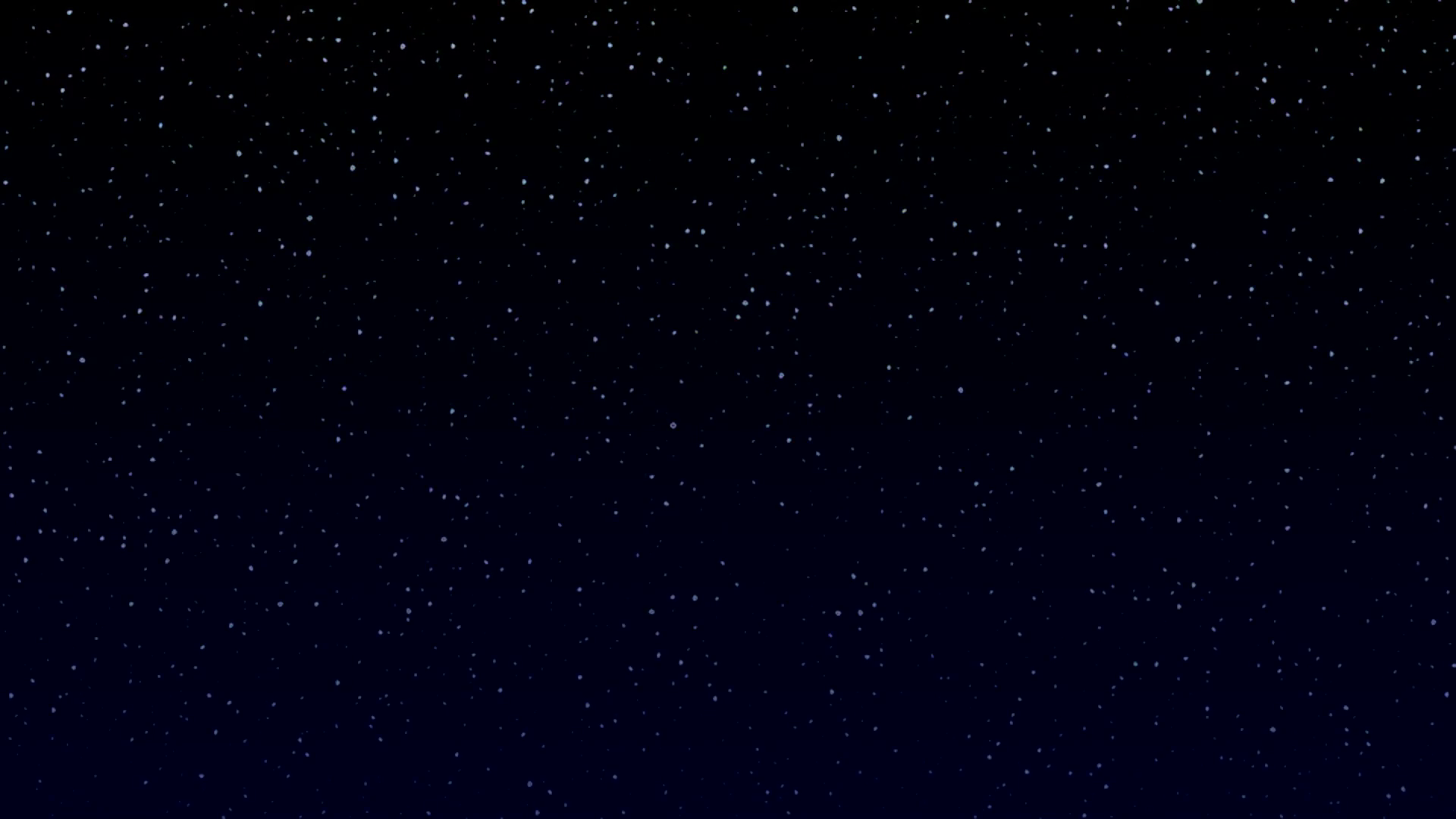 Stars twinkle night sky realistic blue horizon loop Motion ...
