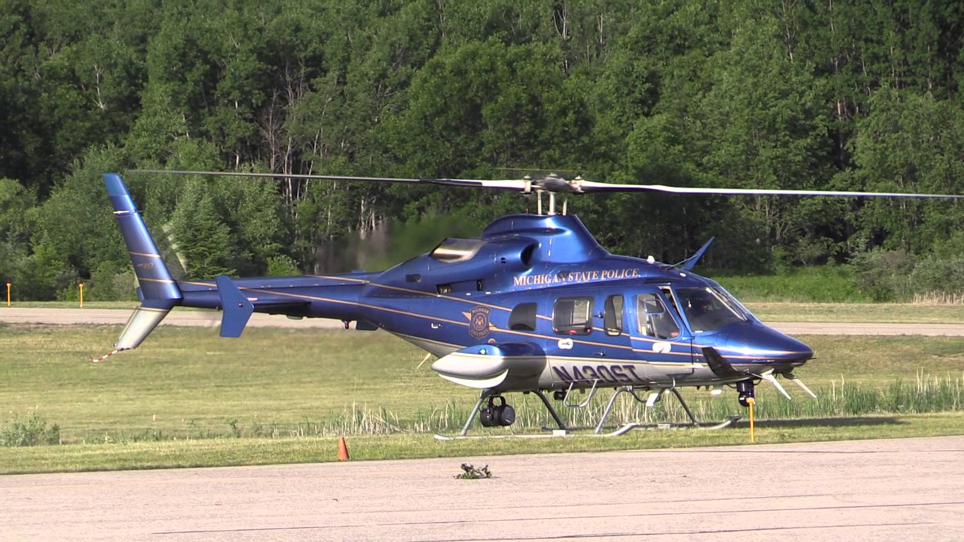 Michigan State Police Helicopter. Bell 430. Y31 6 21 2014 - YouTube