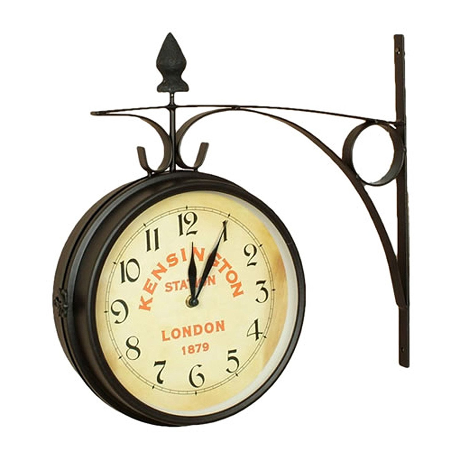 Amazon.com: Nostalgic Kensington Station Double Side clock (Large ...