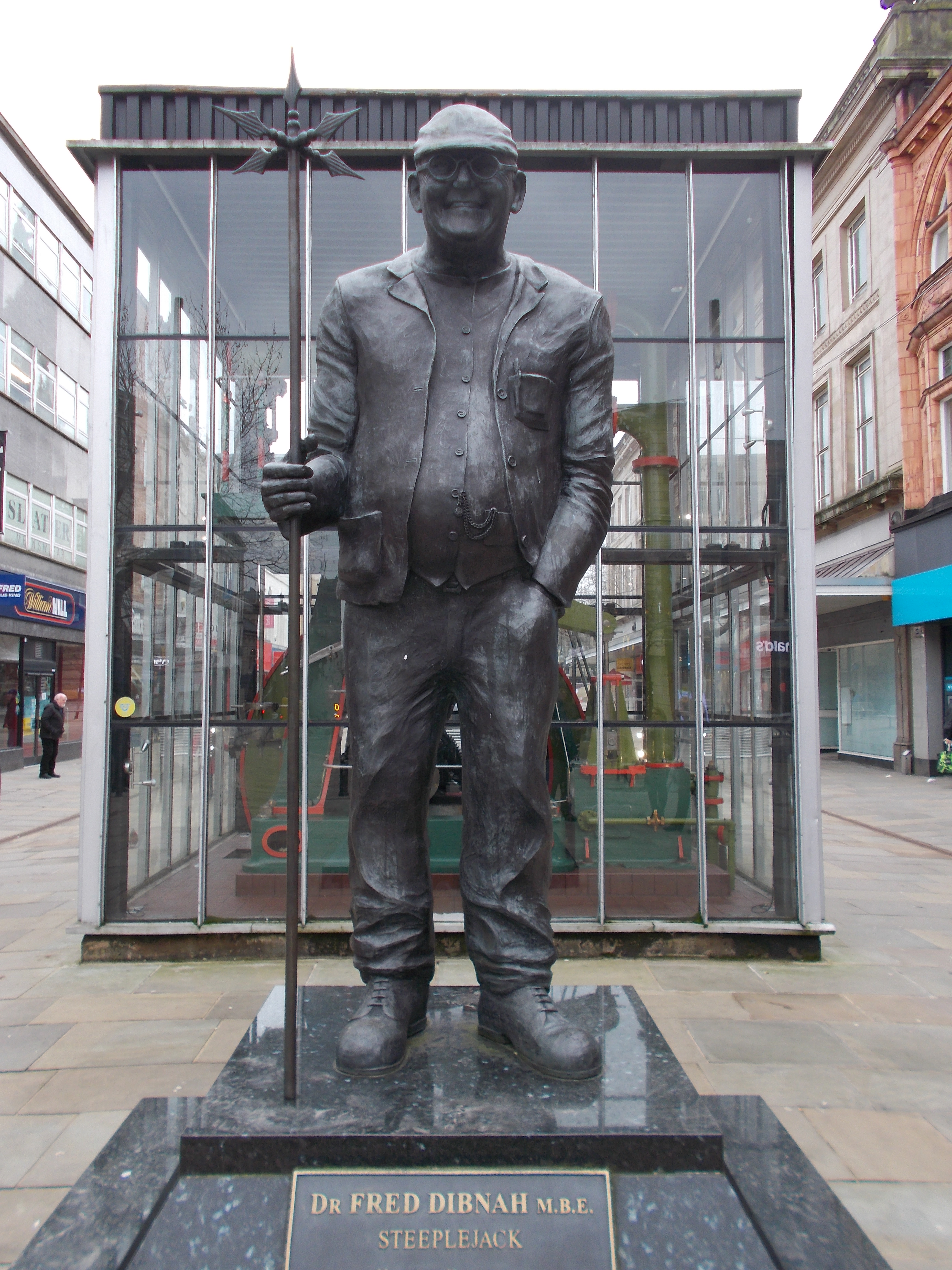 Fred Dibnah Statue and Corliss Steam Engine, Bolton | Lancashire Past