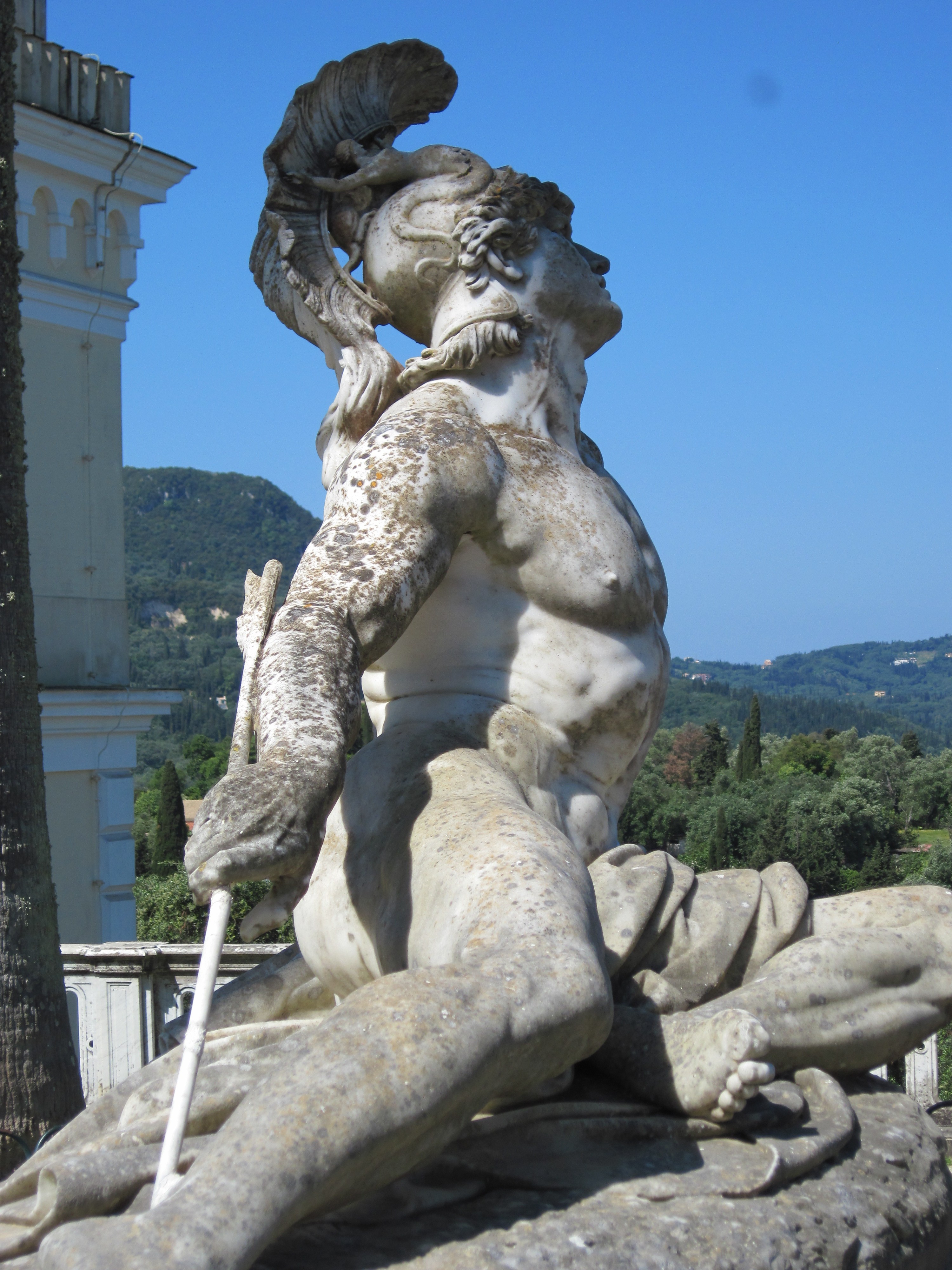 Statue of achilles on corfu island, gree photo