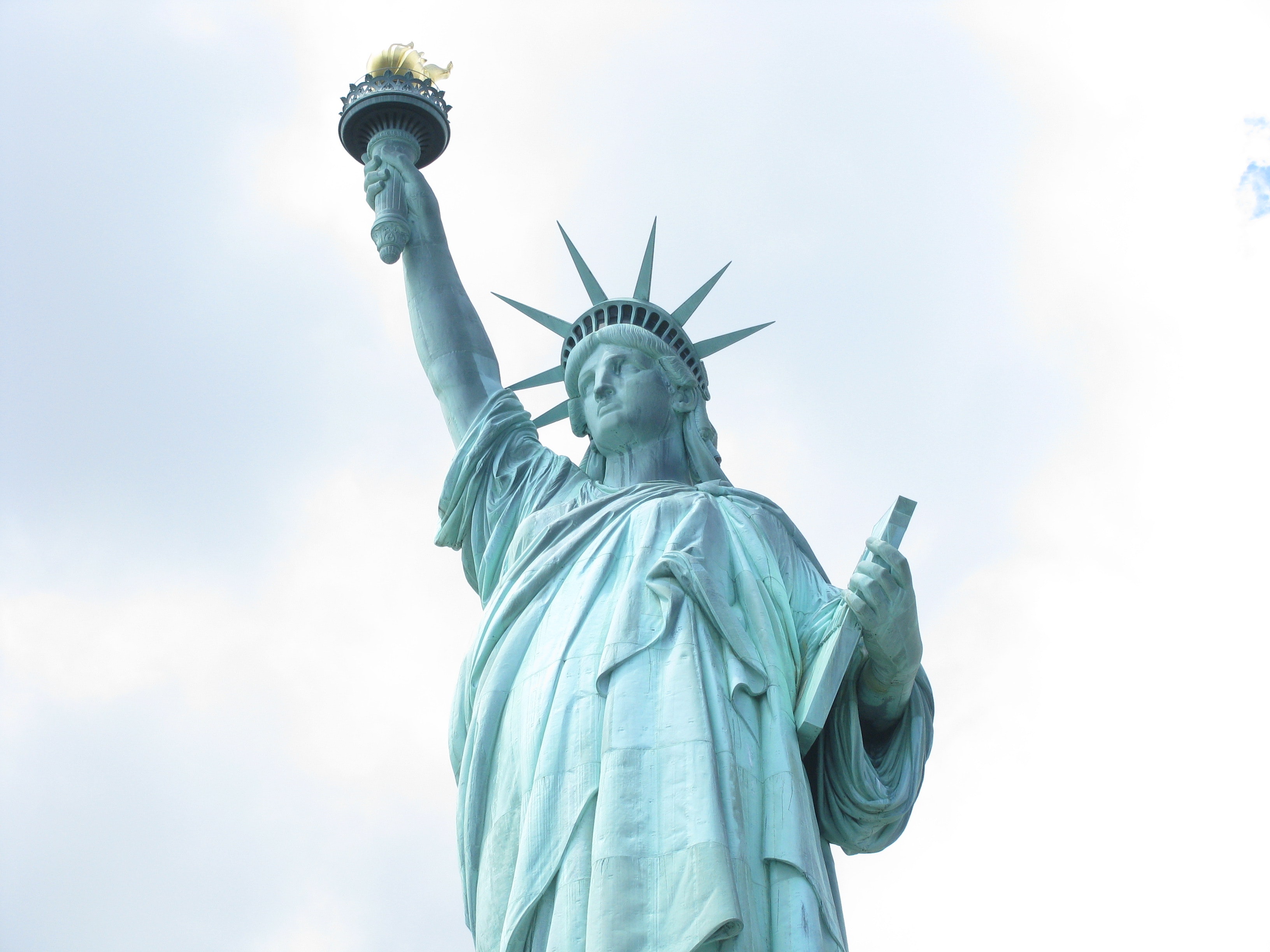 Statue of Liberty, New York, Art, Sculpture, Torch, Symbol, HQ Photo