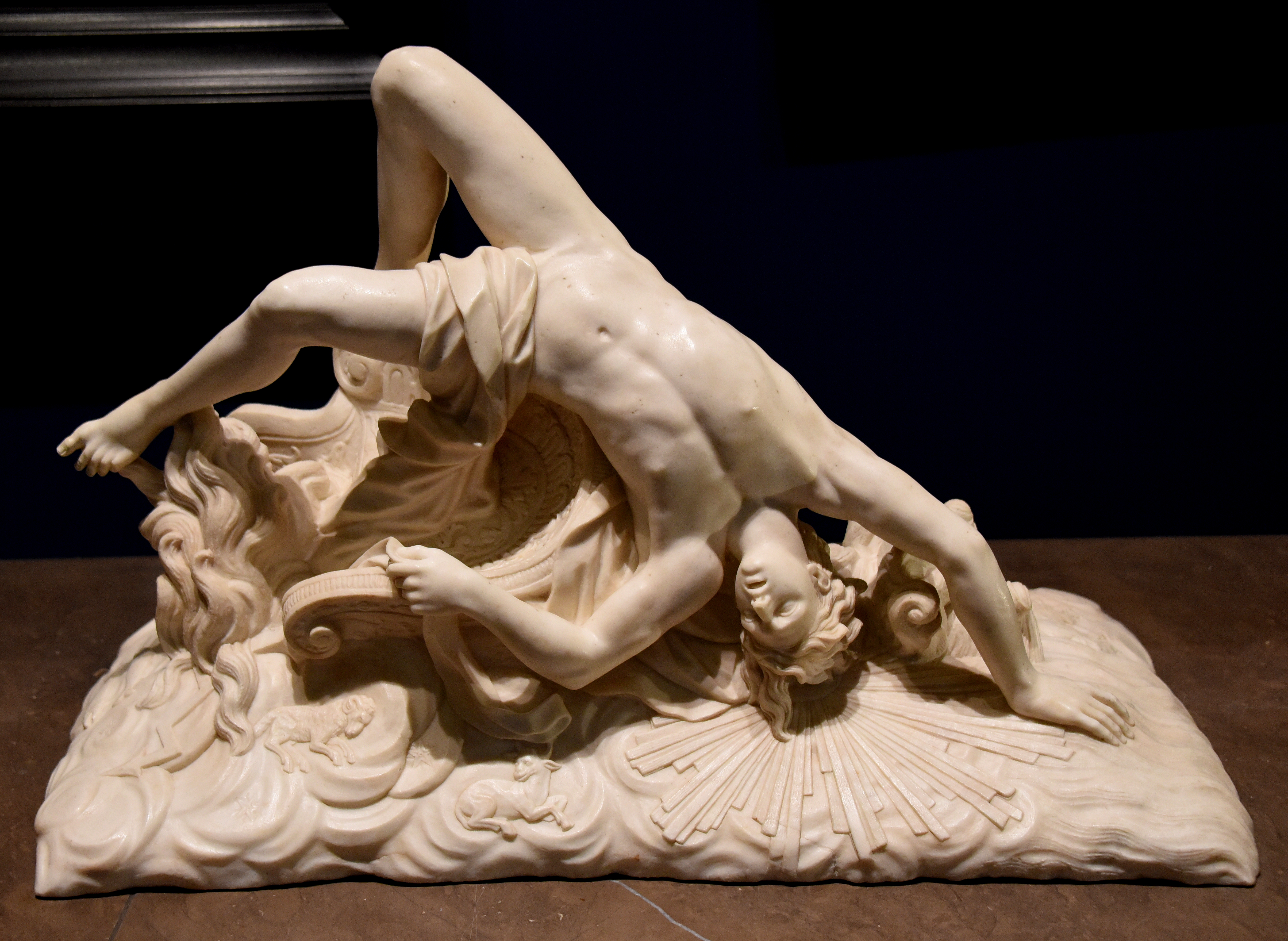 File:The Fall of Phaeton Statue. Marble, circa 1700-1711 CE. By ...