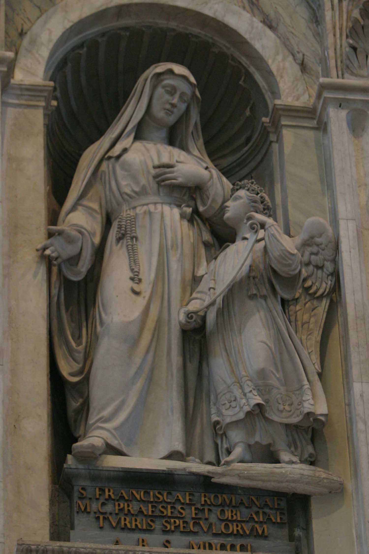 St. Frances of Rome - Founder Statue