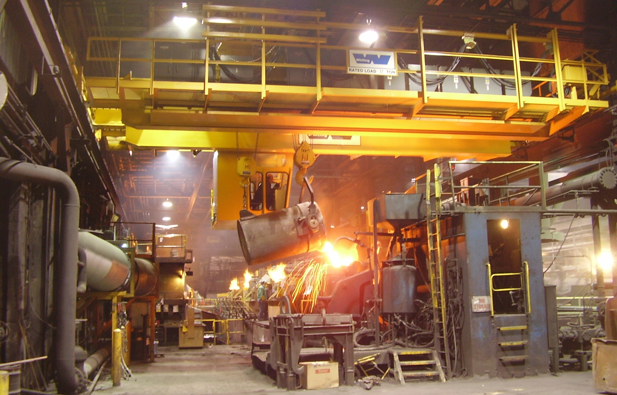 Whiting Heavy Duty Overhead Cranes for Steel Mills