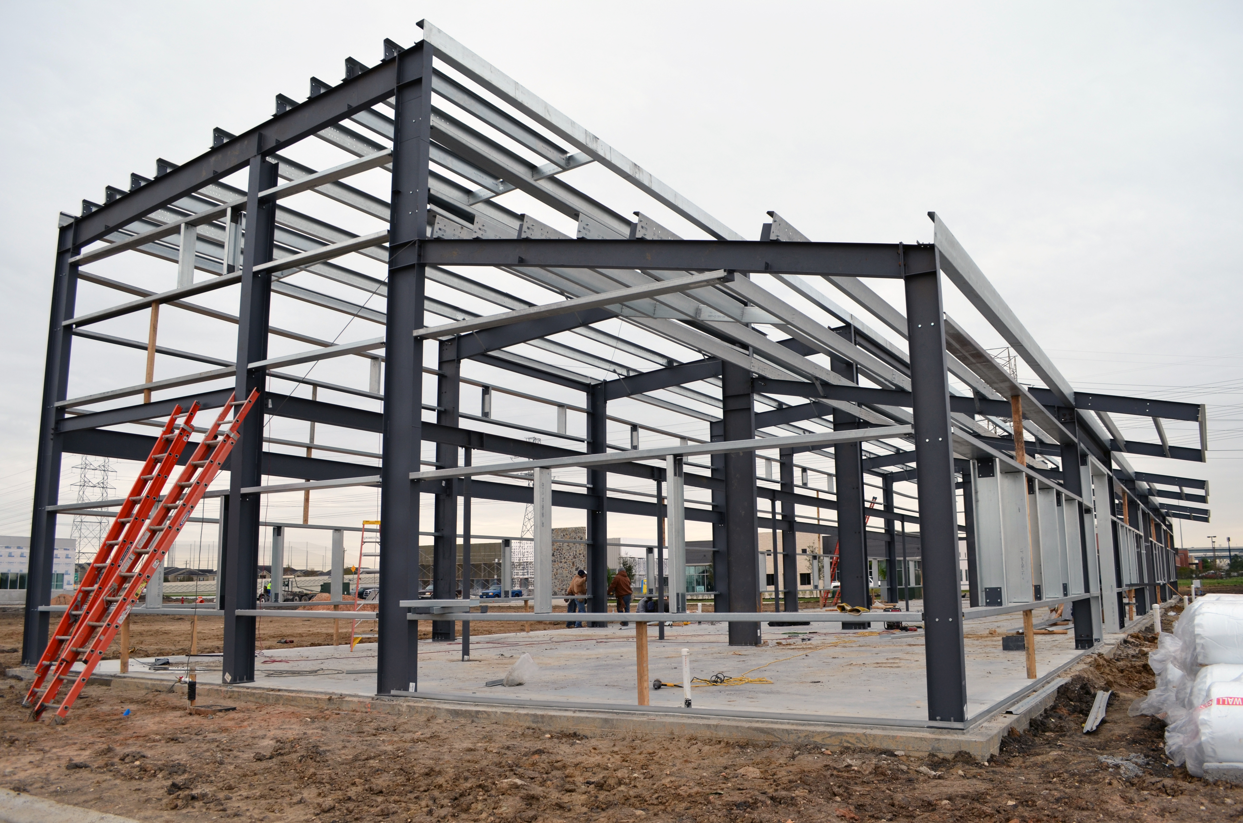 The Foundation is Poured and the Steel Structure is Up! -