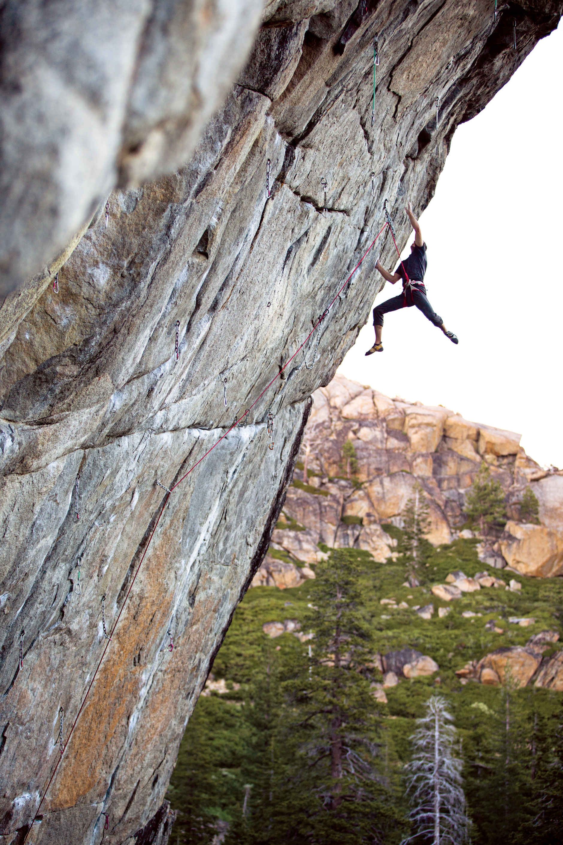 Dan Urban climbs at Star wall on A Steep Climb Named Desire (5.13d ...