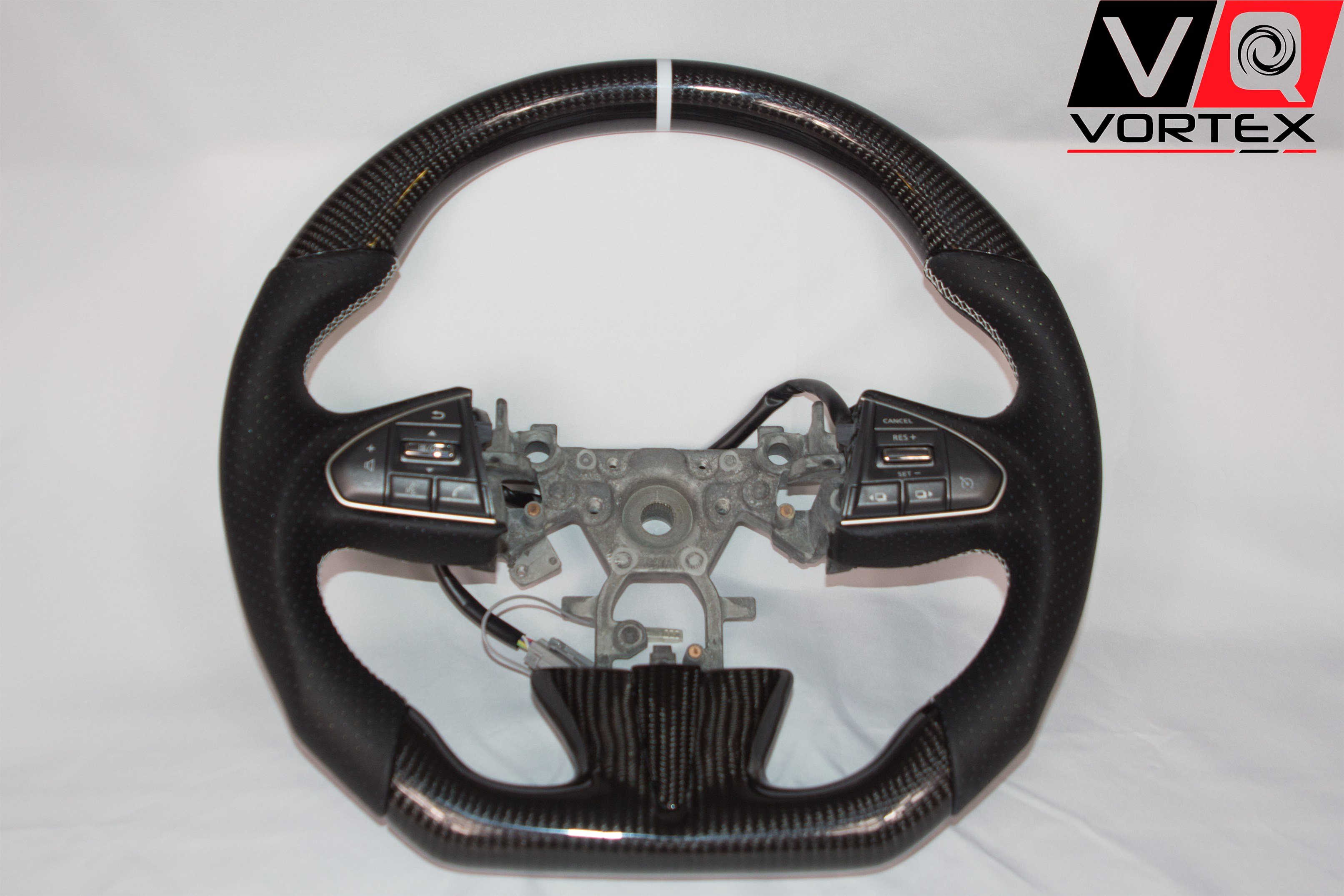 Infiniti Q50 (2014+) Carbon Fiber Flat Bottom Steering Wheel – VQ Vortex