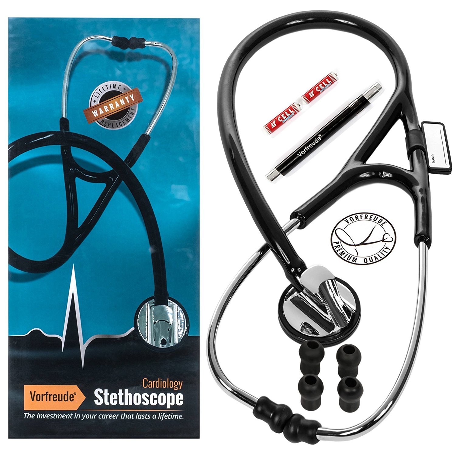 Amazon.com: Vorfreude Cardiology II Stethoscope Lifetime Replacement ...