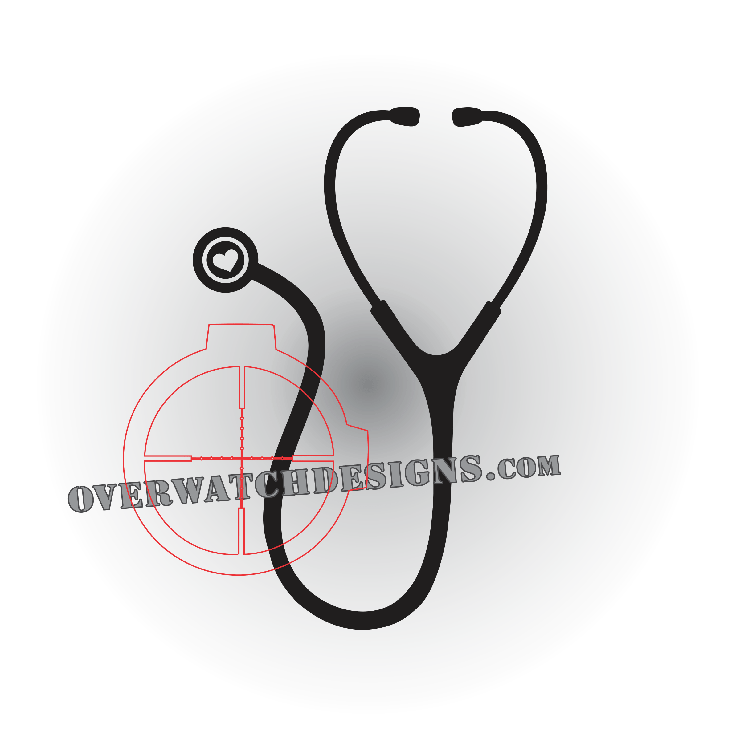 Stethoscope Decal - Overwatch Designs