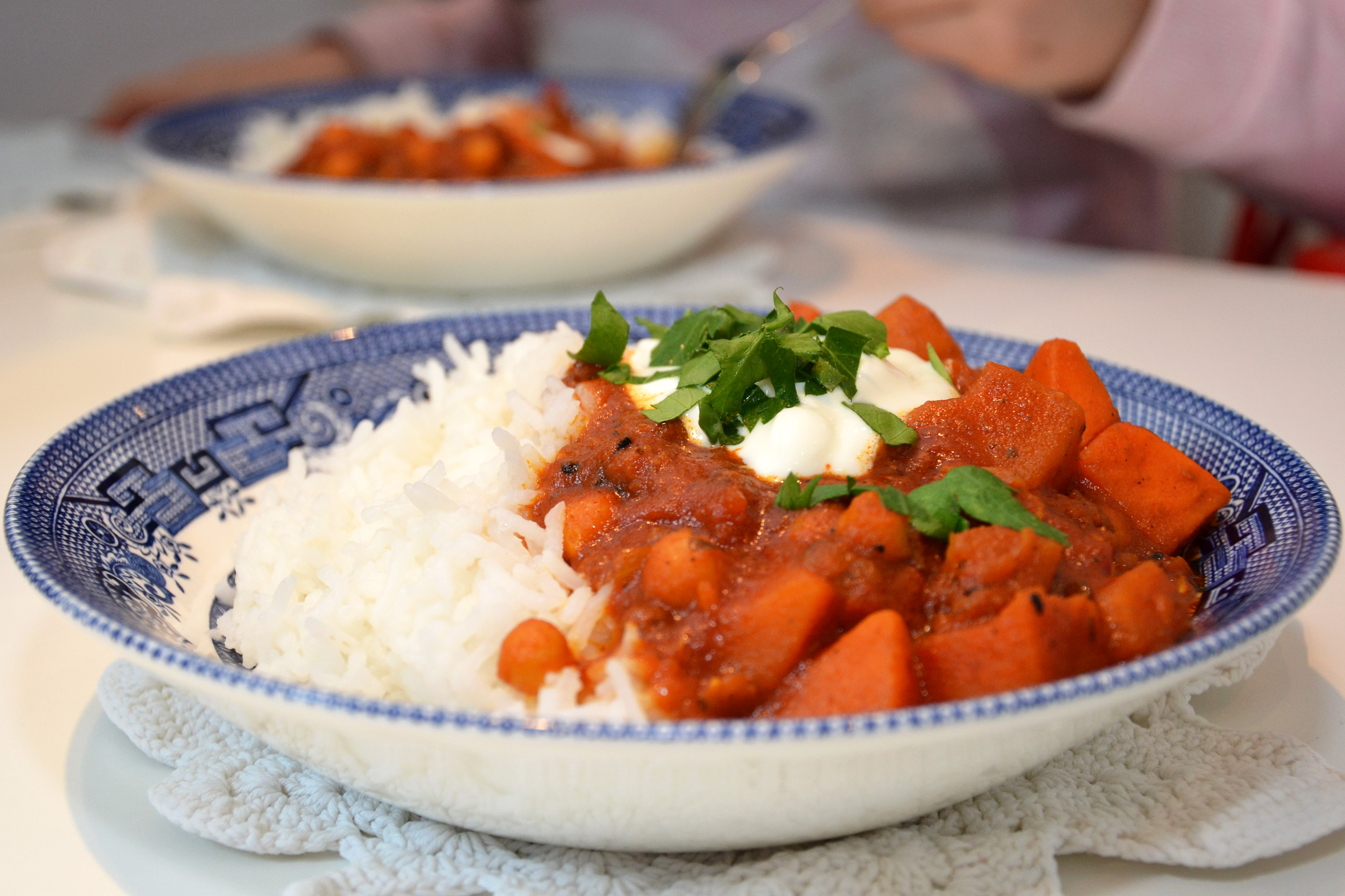 Stew with rice photo