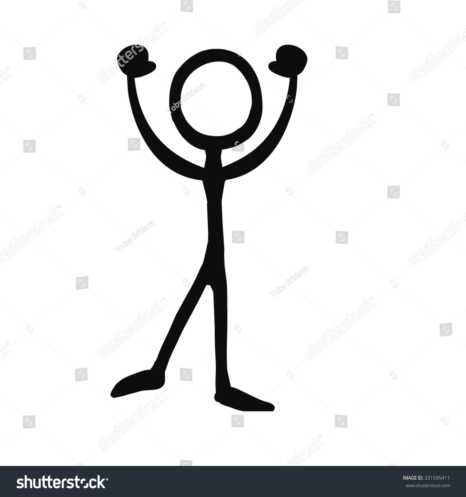 Stick Figure Celebration Cheer Stock Vector 331595411 - Shutterstock