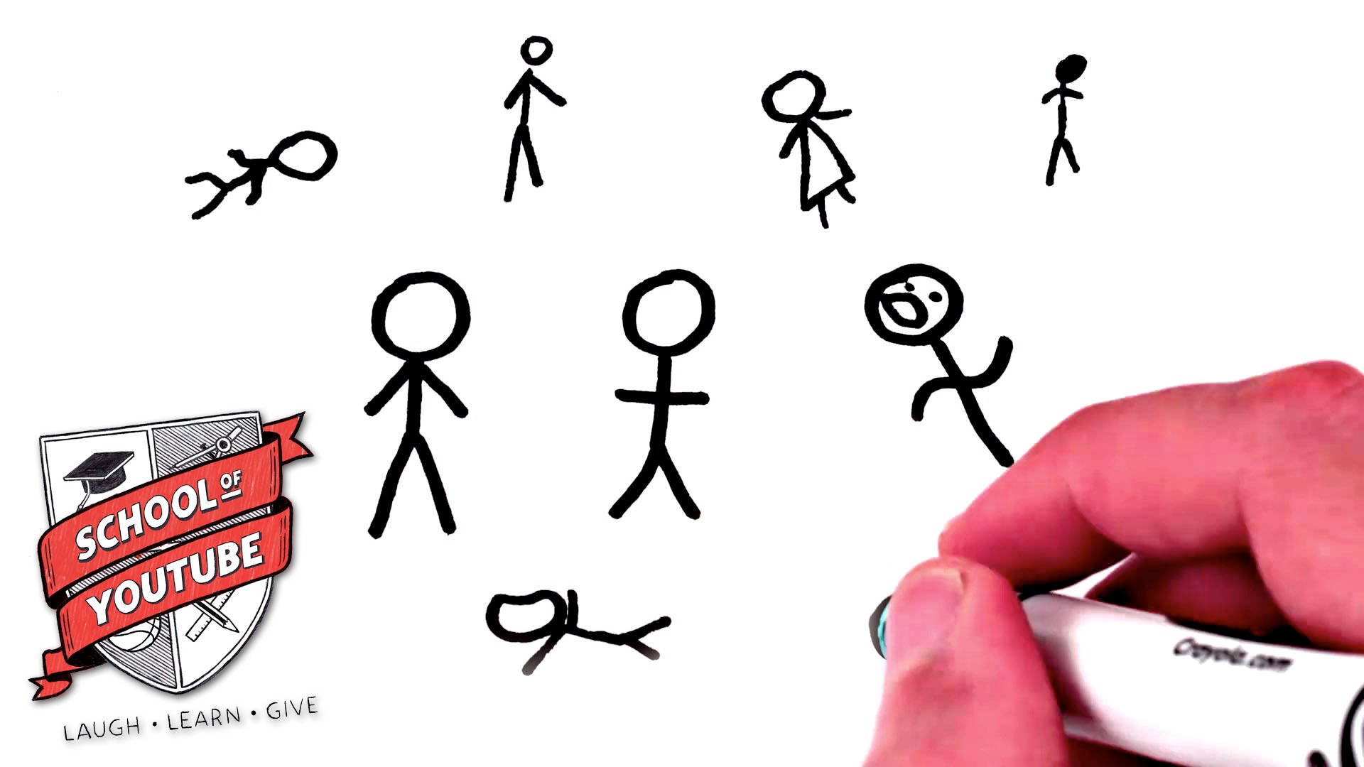How to Draw a Stick Figure (School of Youtube) - YouTube