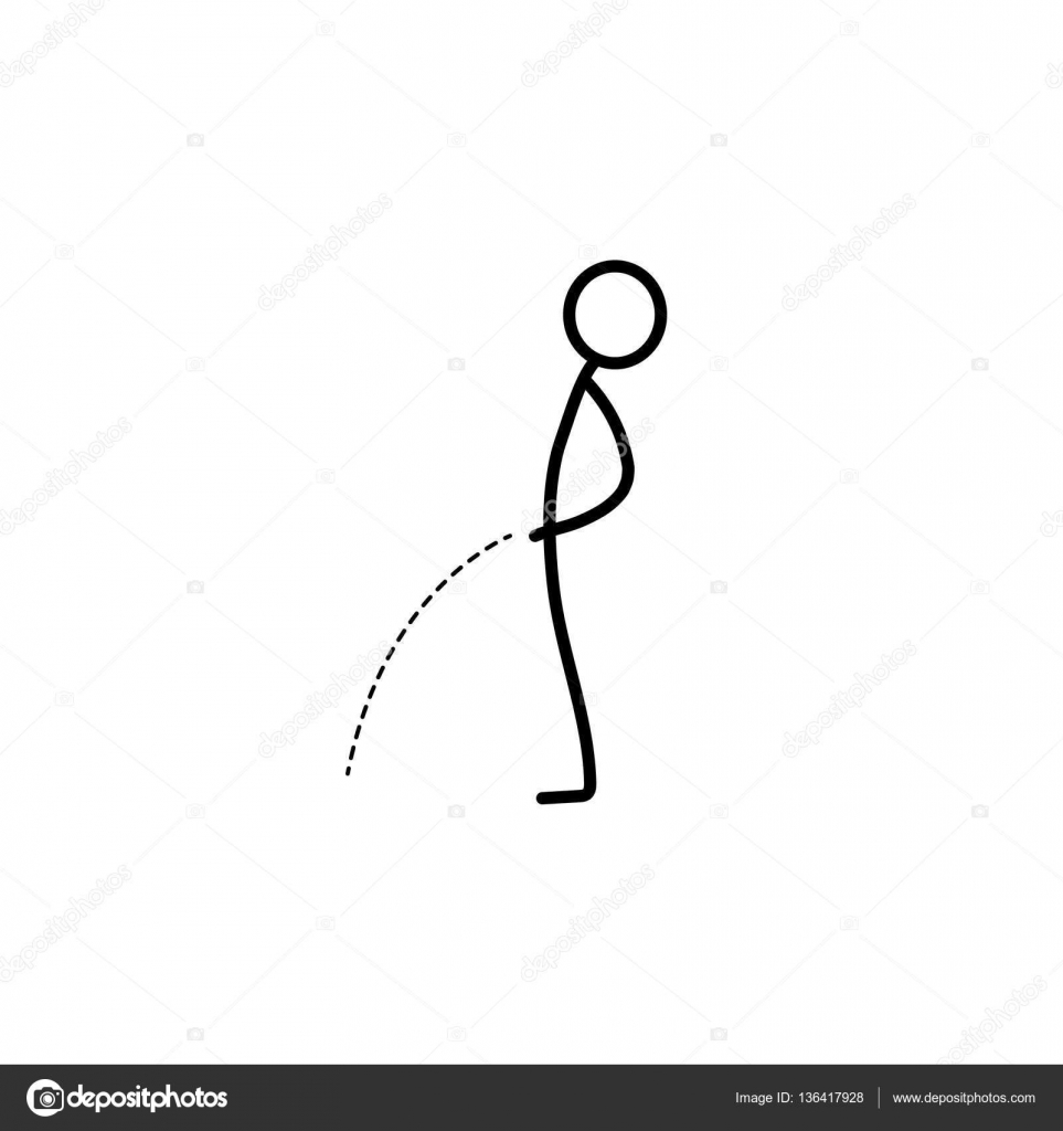 Man pissing stick figure — Stock Vector © binik1 #136417928