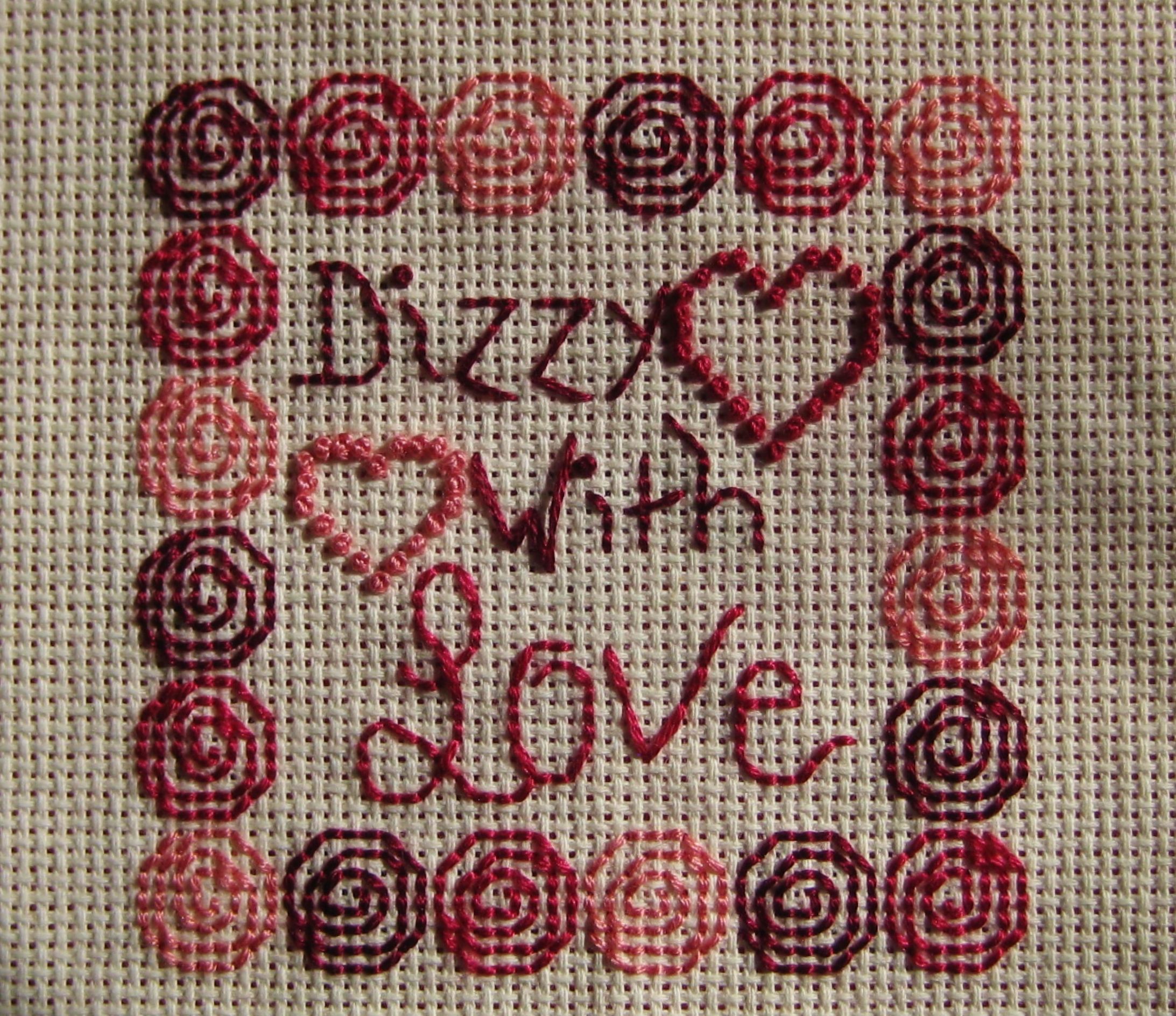 Dizzy with Love Cross Stitch Pattern | Cross stitch, Stitch and Patterns