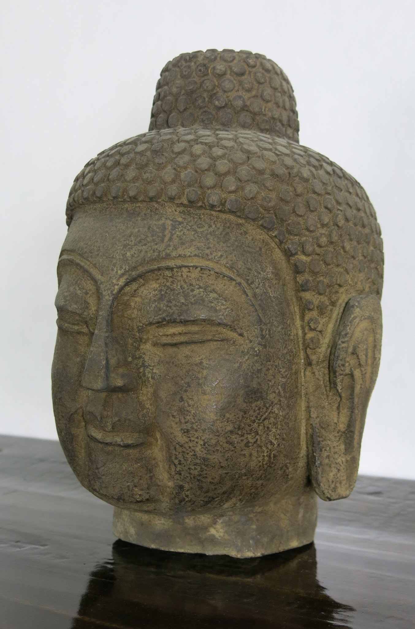 Hand Carved Stone Buddha Head – Dyag East