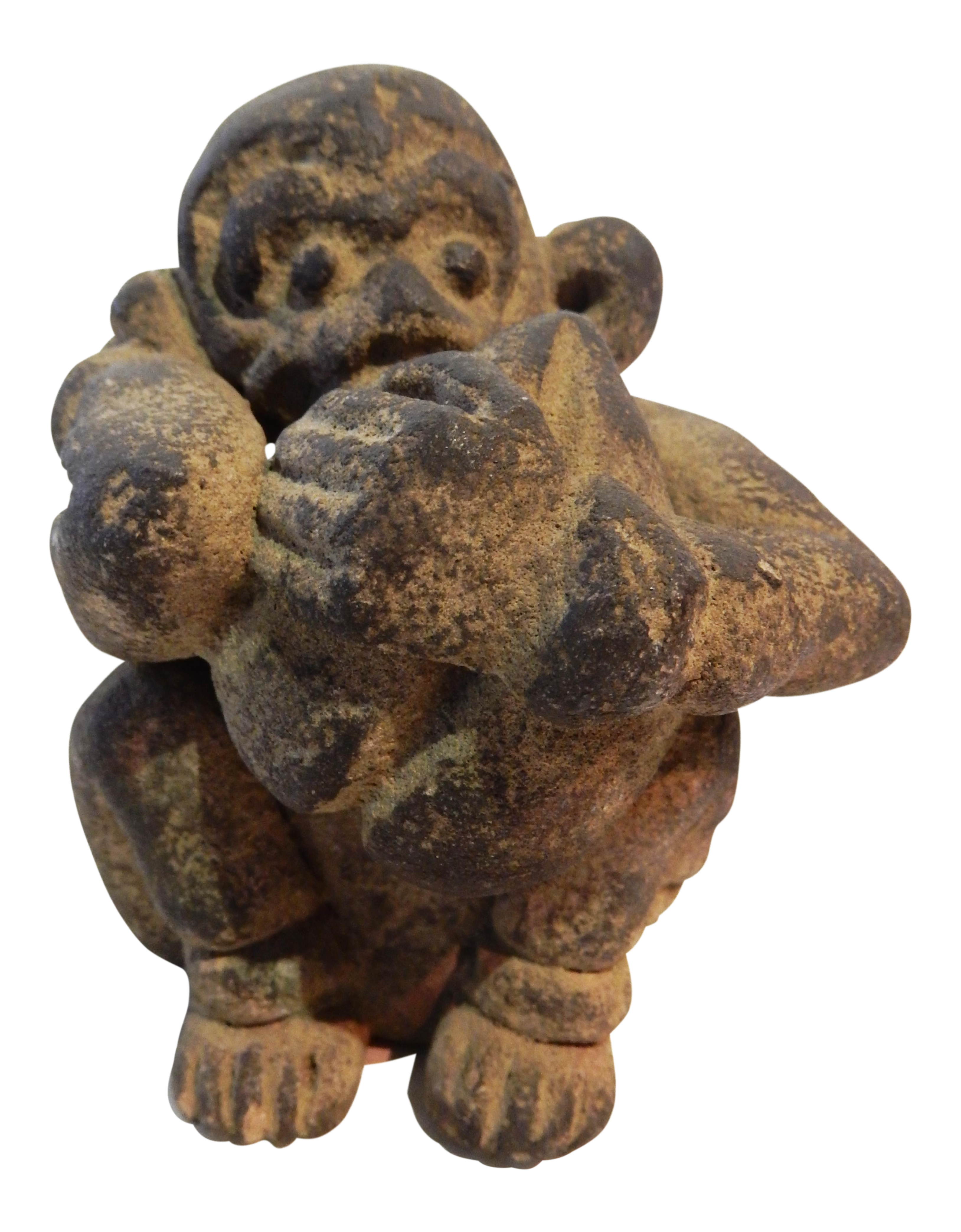 African Stone Figure of a Monkey | Chairish