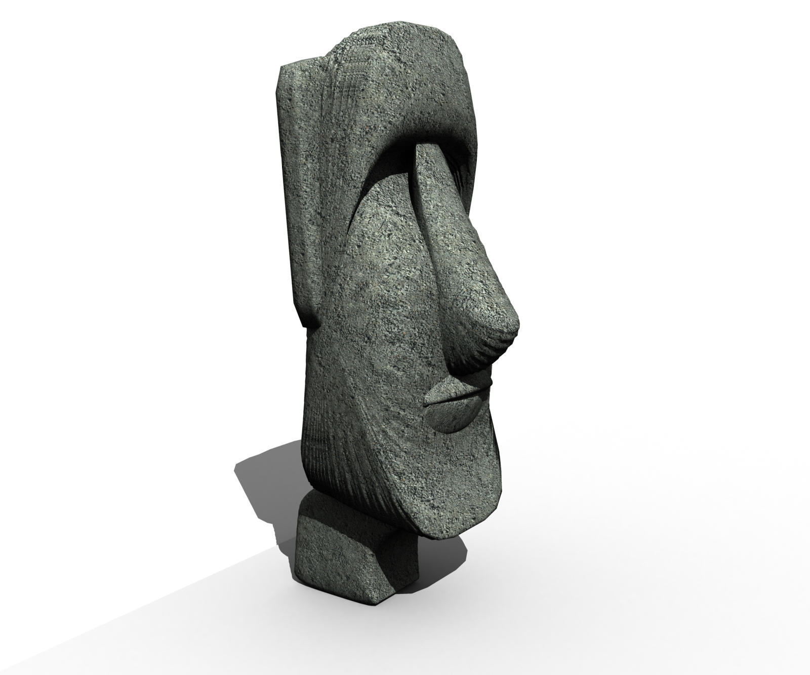 Easter Island Stone Man Logo | 3D Sam