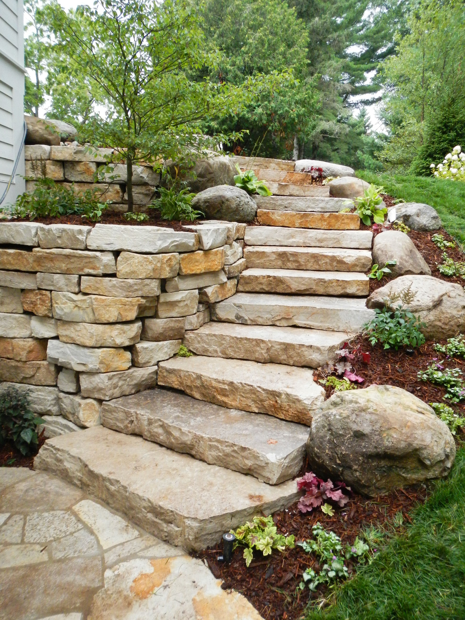Stone Steps - Robinson's Landscaping and Nursery