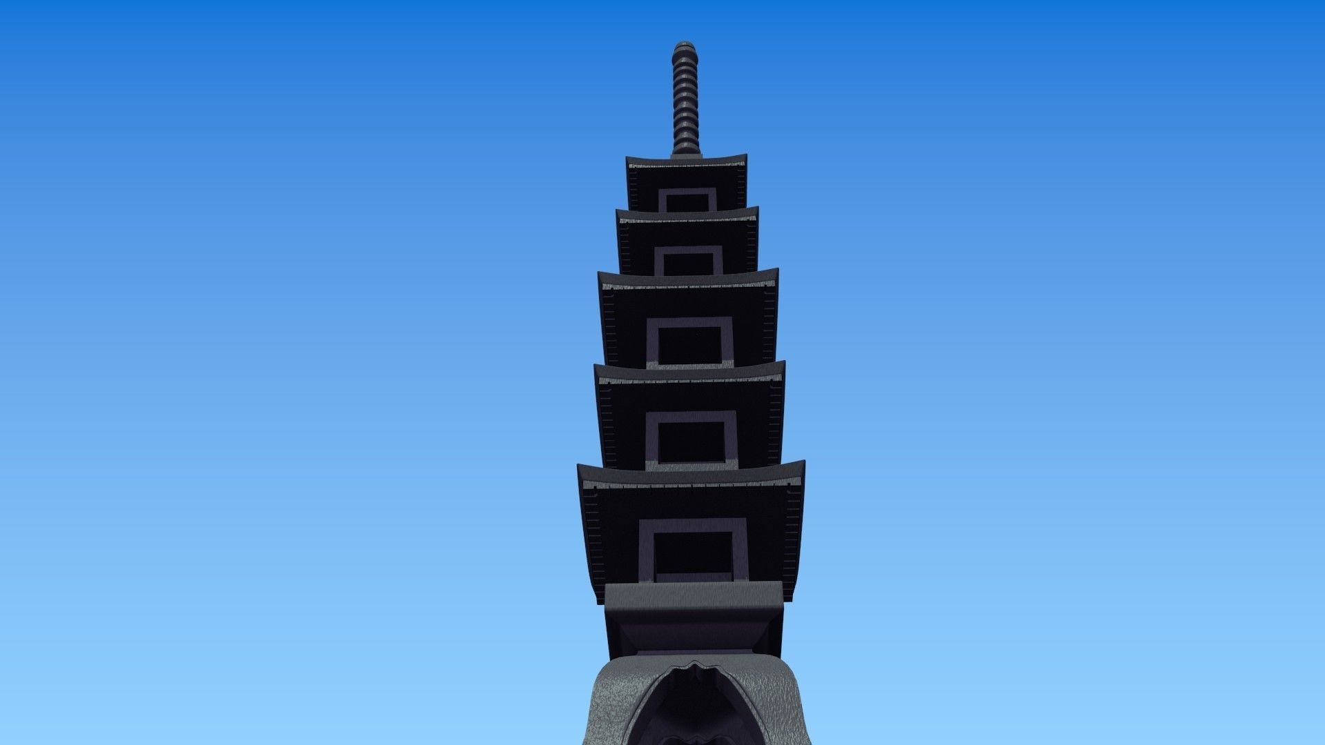 3D Pagoda Lantern Stone Tower | CGTrader