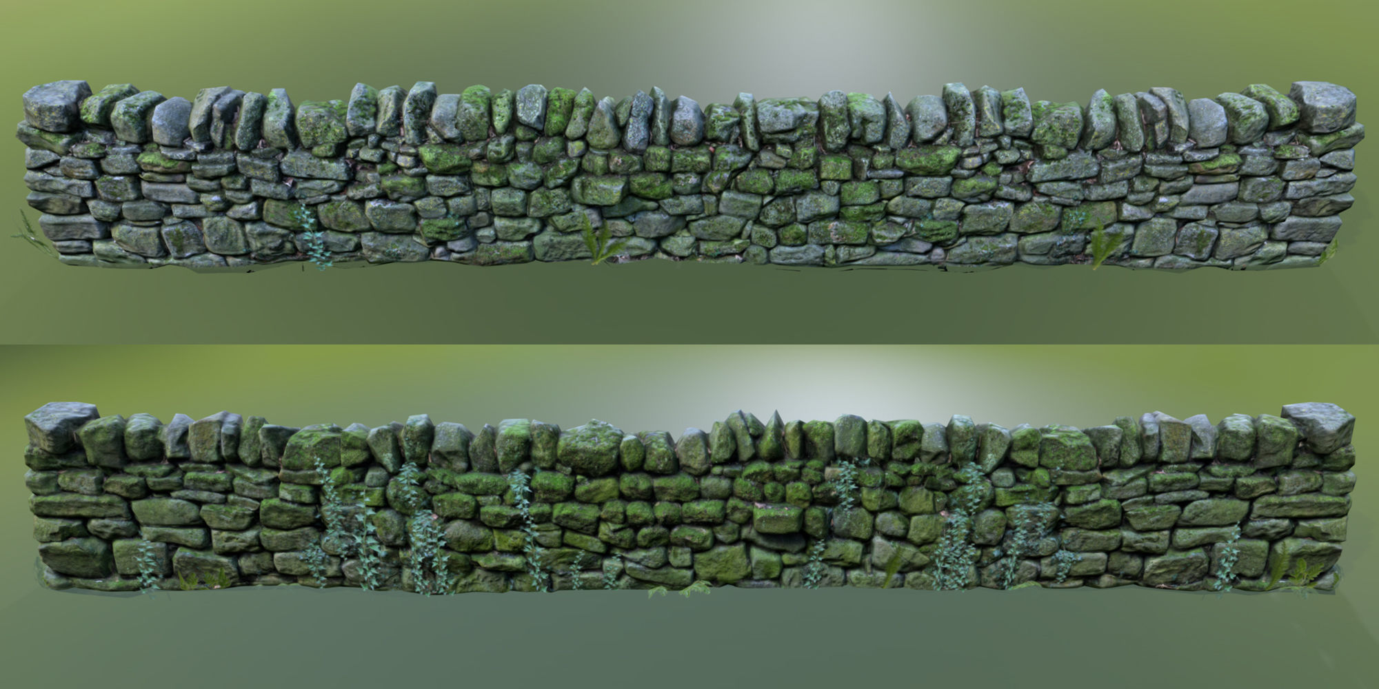 rocks 3D asset game-ready Stone Wall | CGTrader
