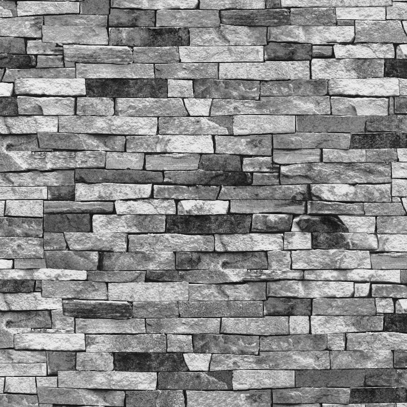 SLATE STONE WALL EFFECT WALLPAPERS – MODERN FEATURE WALL - GREY ...