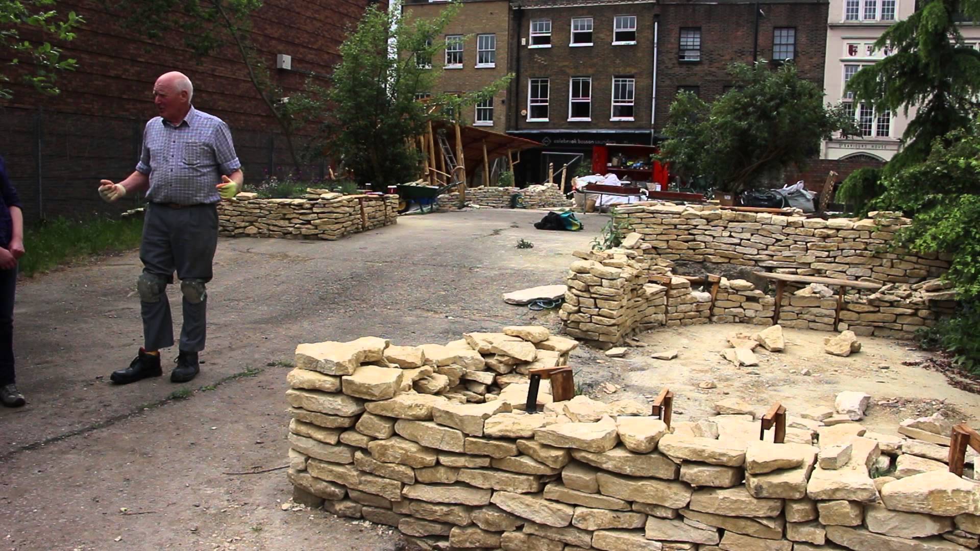 Dry Stone Walling at the 2015 Chelsea Fringe in Crossbones Garden ...