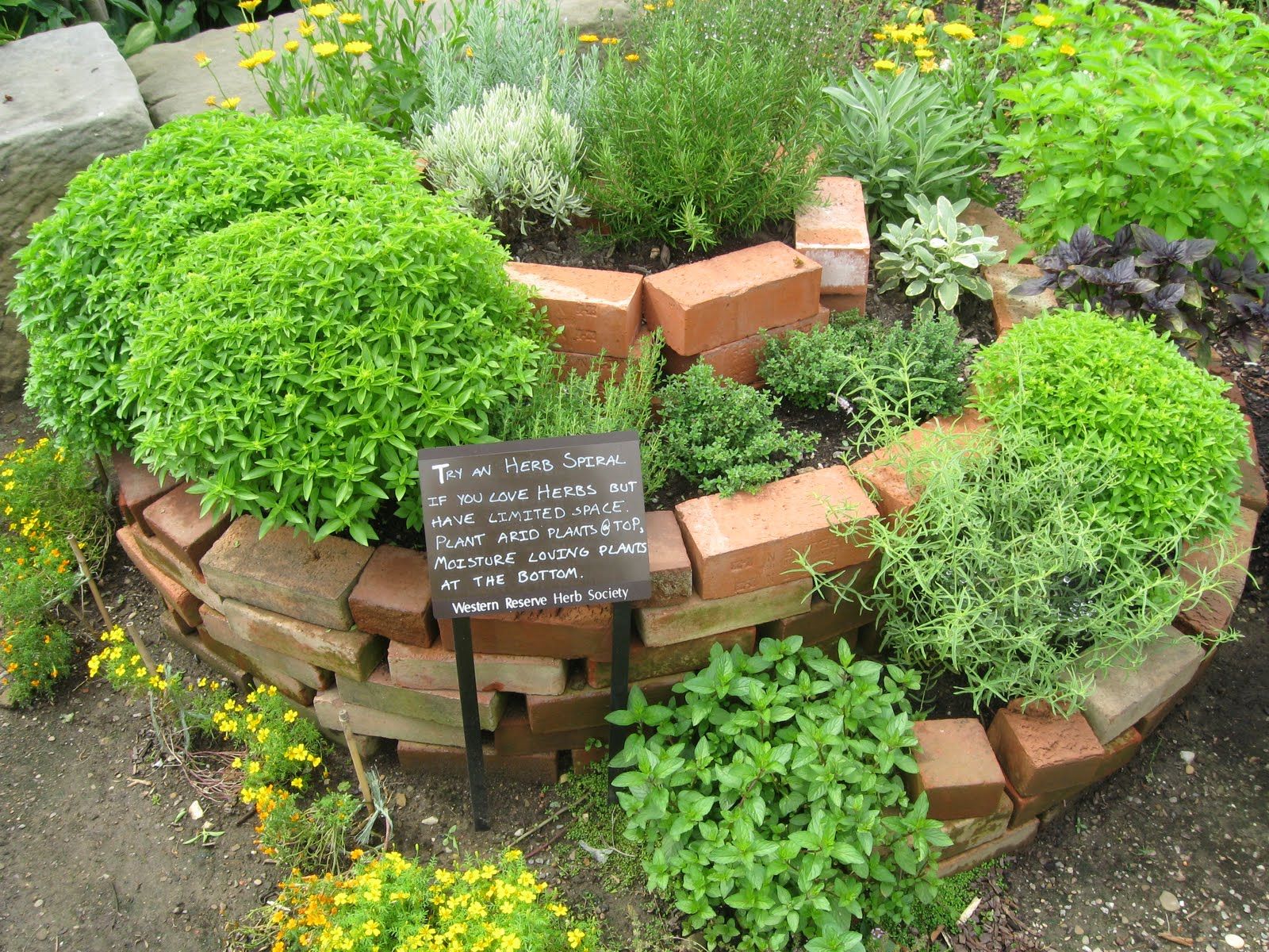 so... i'm rather consumed with wanting to build a spiral herb garden ...
