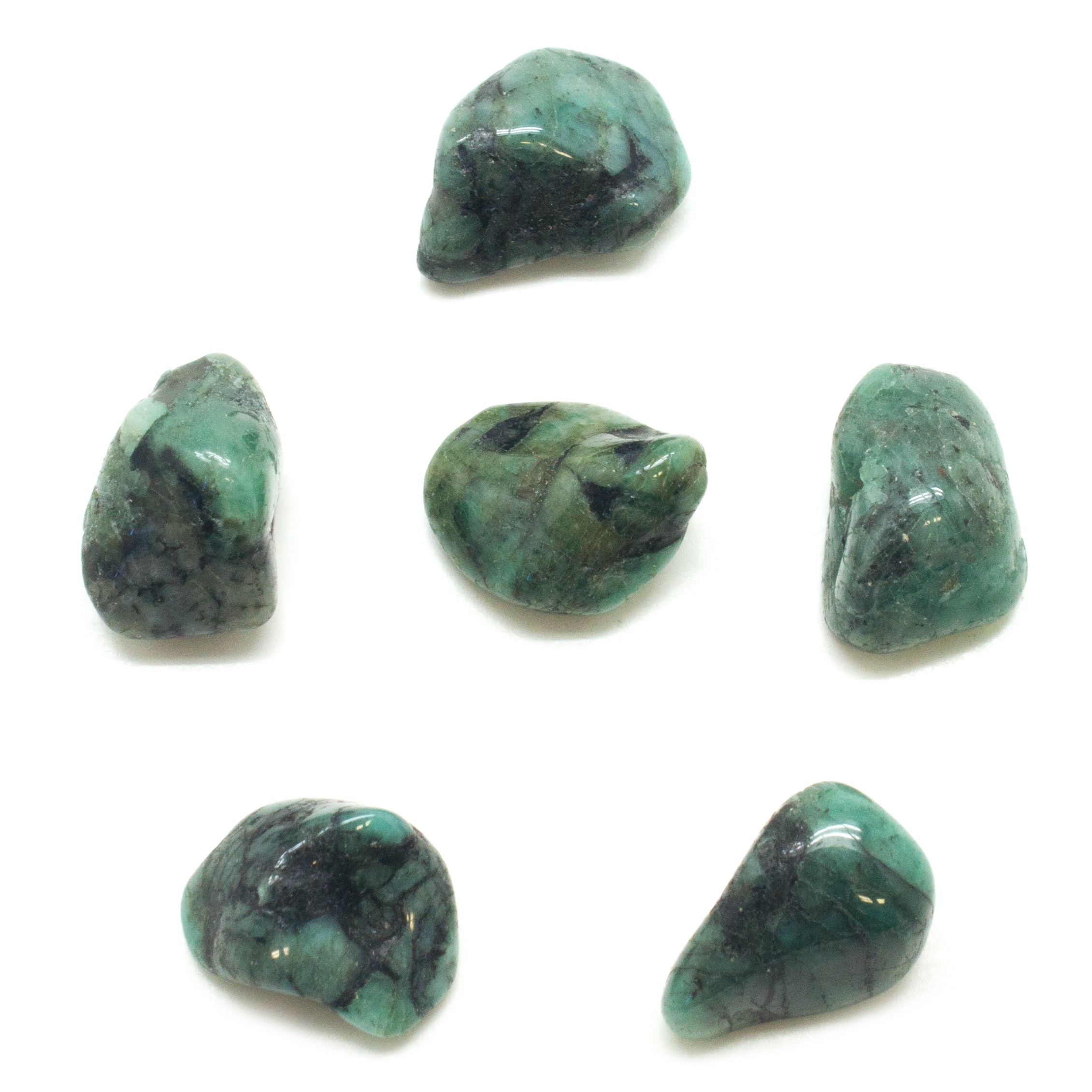 Emerald Tumbled Stones (Med.) | Crystal Vaults
