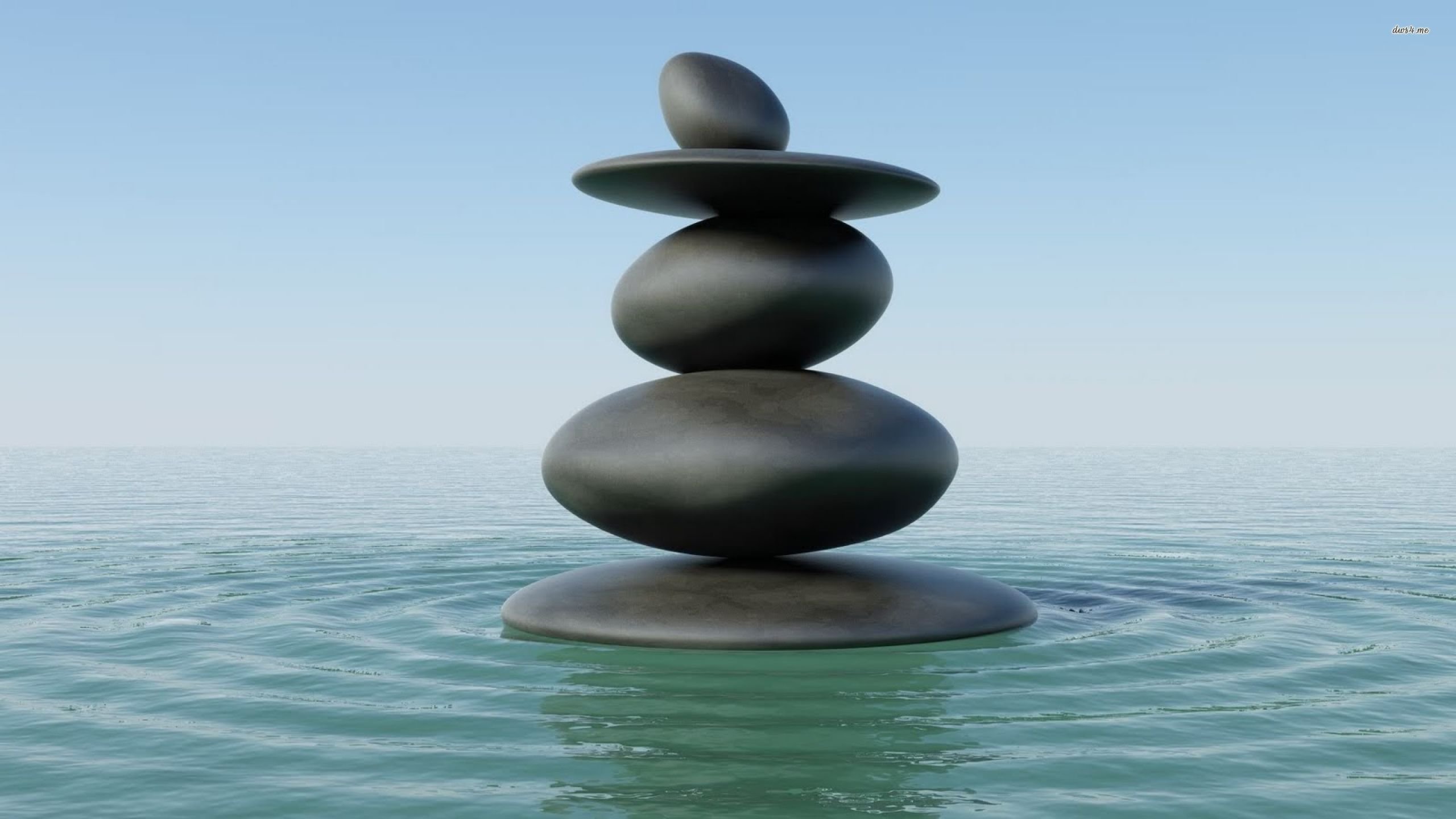 Zen Stones In Water - WallDevil