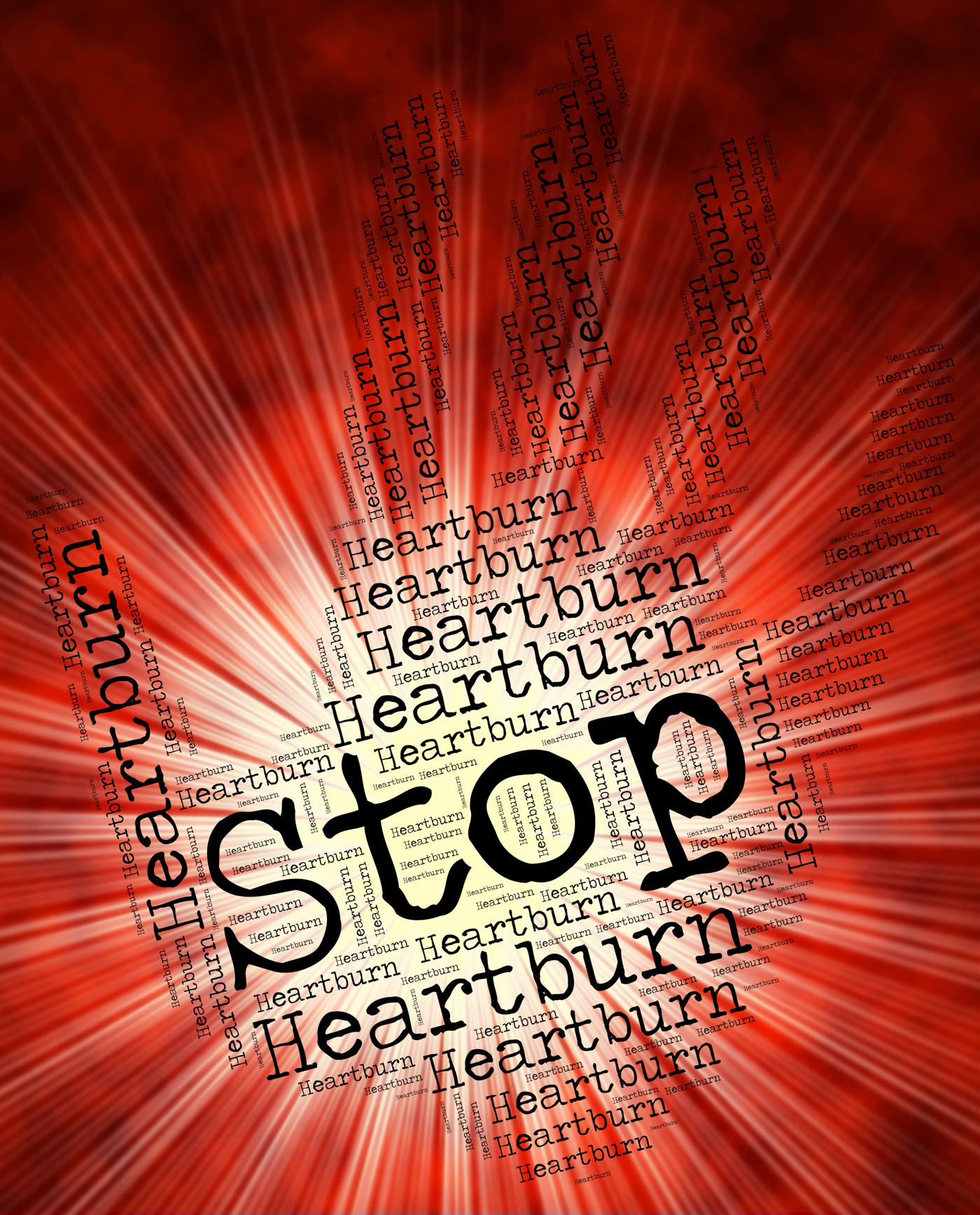 Stop heartburn indicates warning sign and cardialgia photo