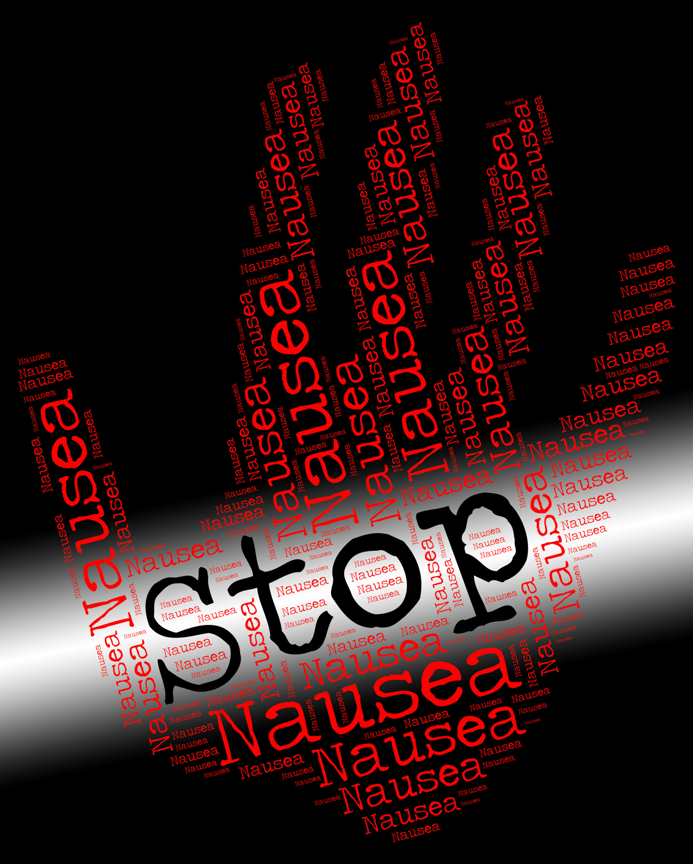 Stop nausea shows throw up and control photo
