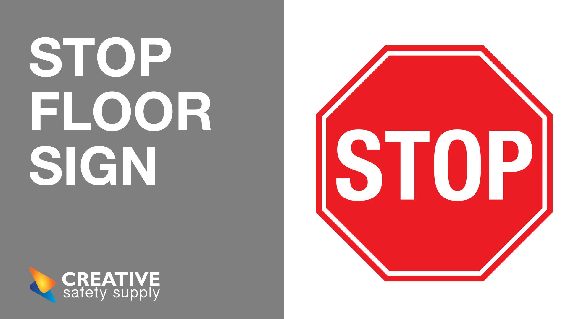 Stop Floor Sign - Simple Instructions Where You Need Them - YouTube