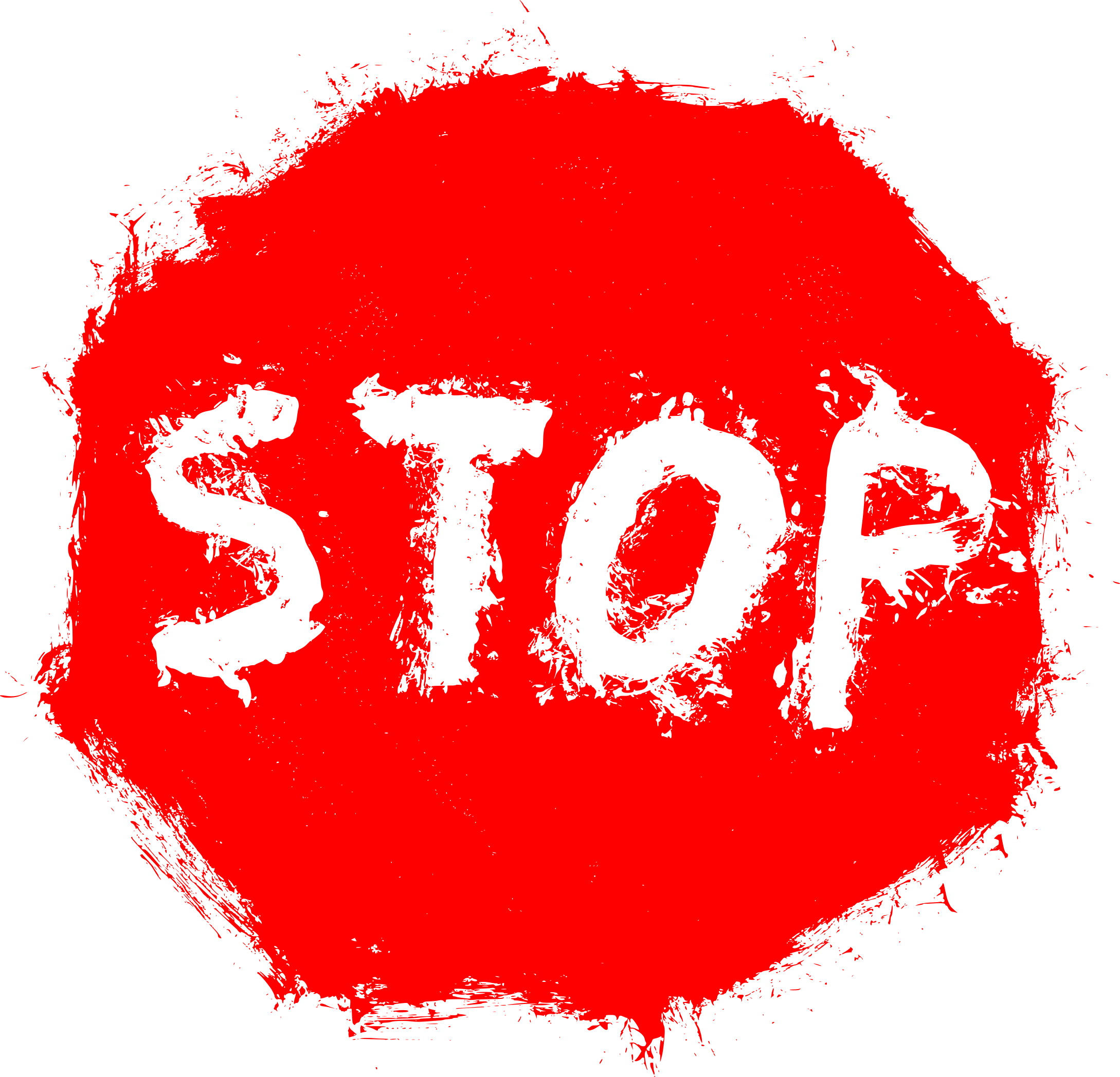 Grunge Stop Sign (PNG Transparent) | OnlyGFX.com