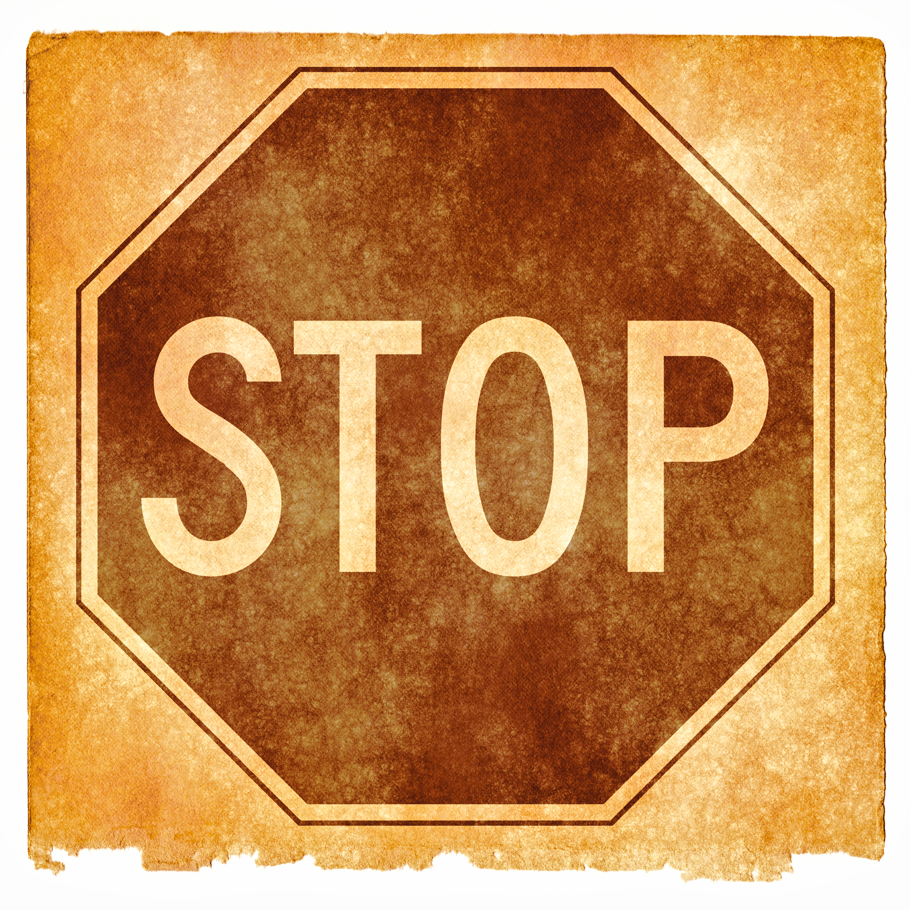 Stop Sign Grunge, Aged, Square, Picture, Resource, HQ Photo